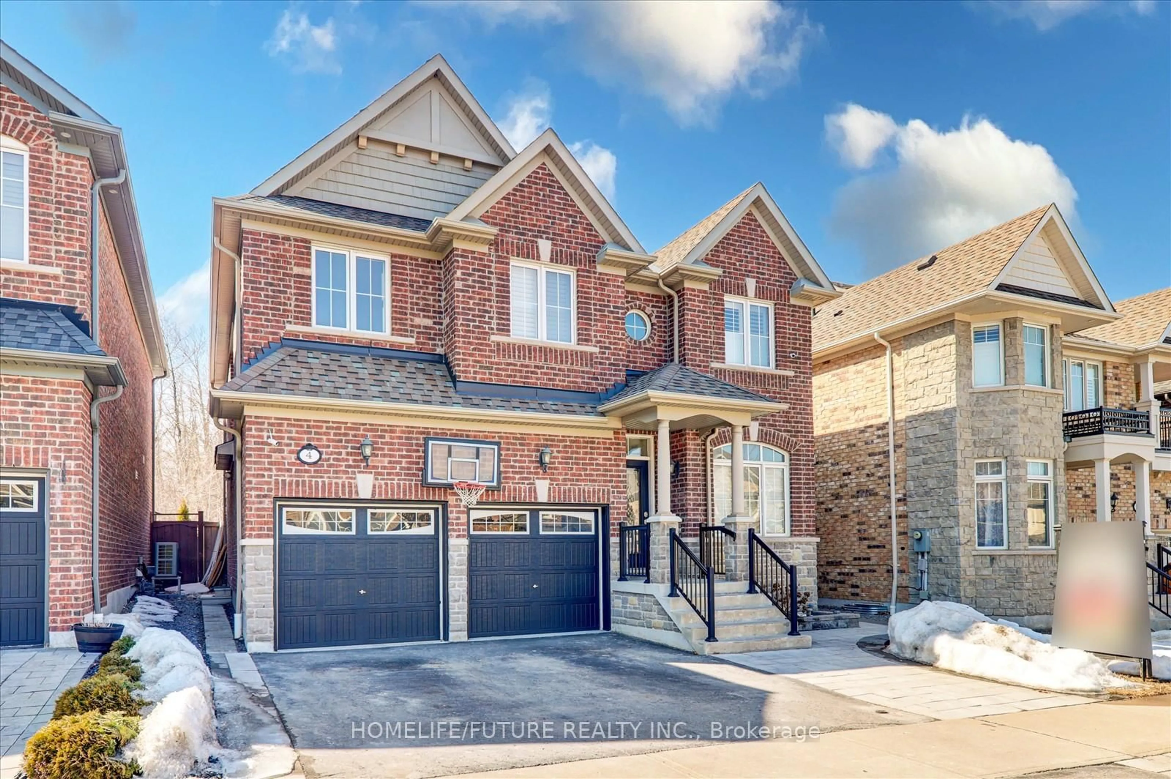 Home with brick exterior material, street for 4 Bignell Cres, Ajax Ontario L1Z 0P6
