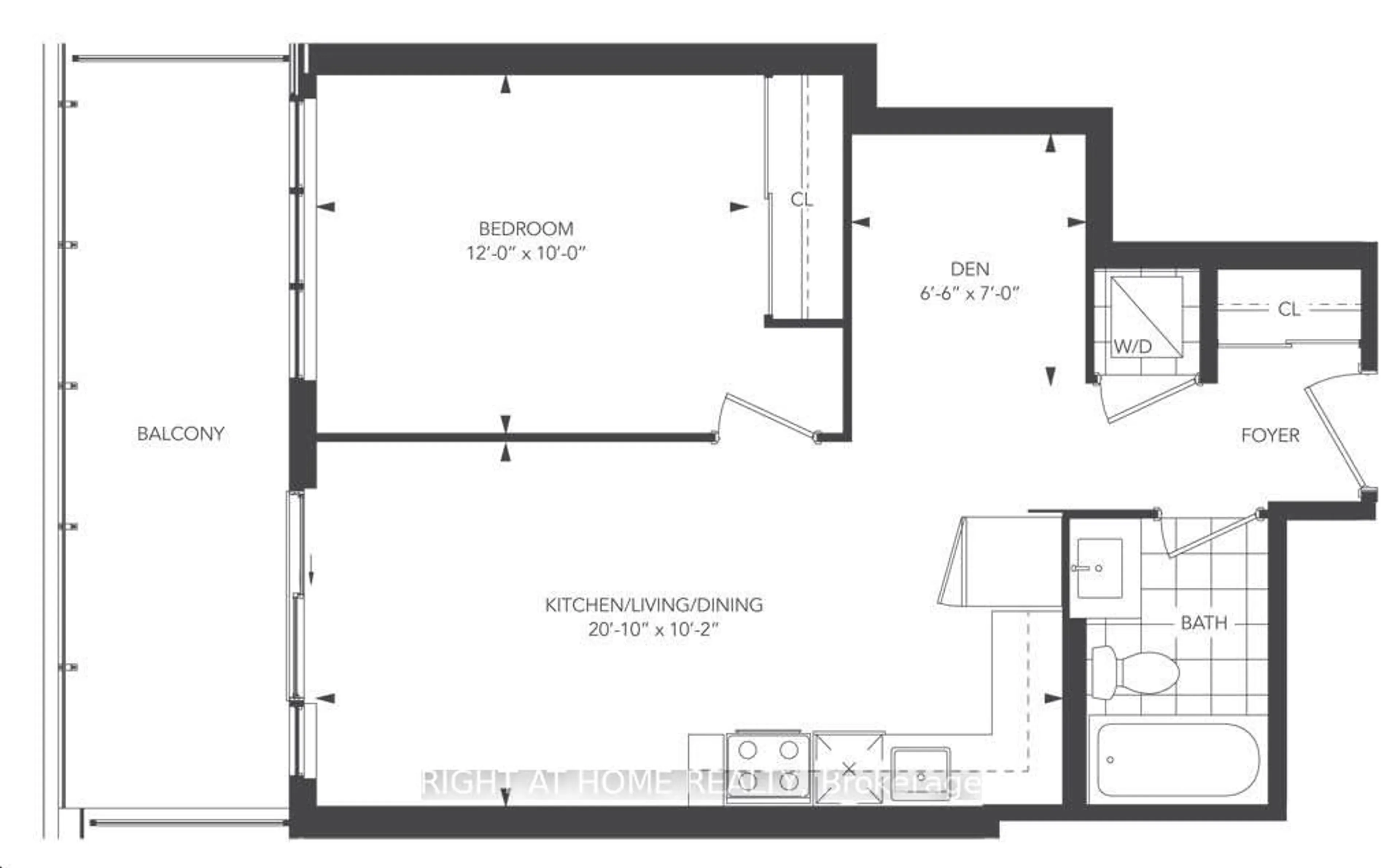 Floor plan for 1455 Celebration Dr #PH2804, Pickering Ontario L1W 0C3