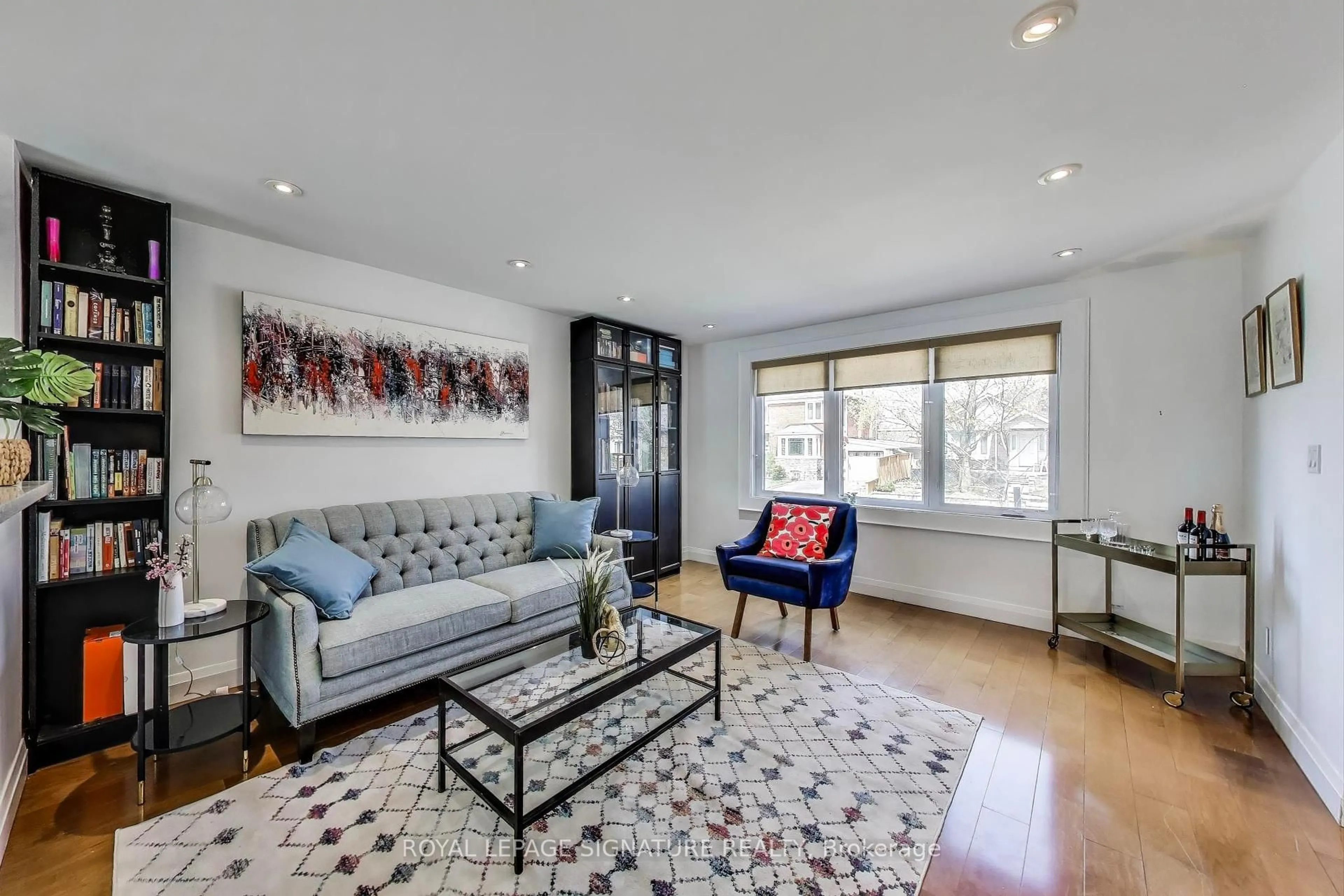 Living room with furniture, unknown for 129 Tiago Ave, Toronto Ontario M4B 2A6