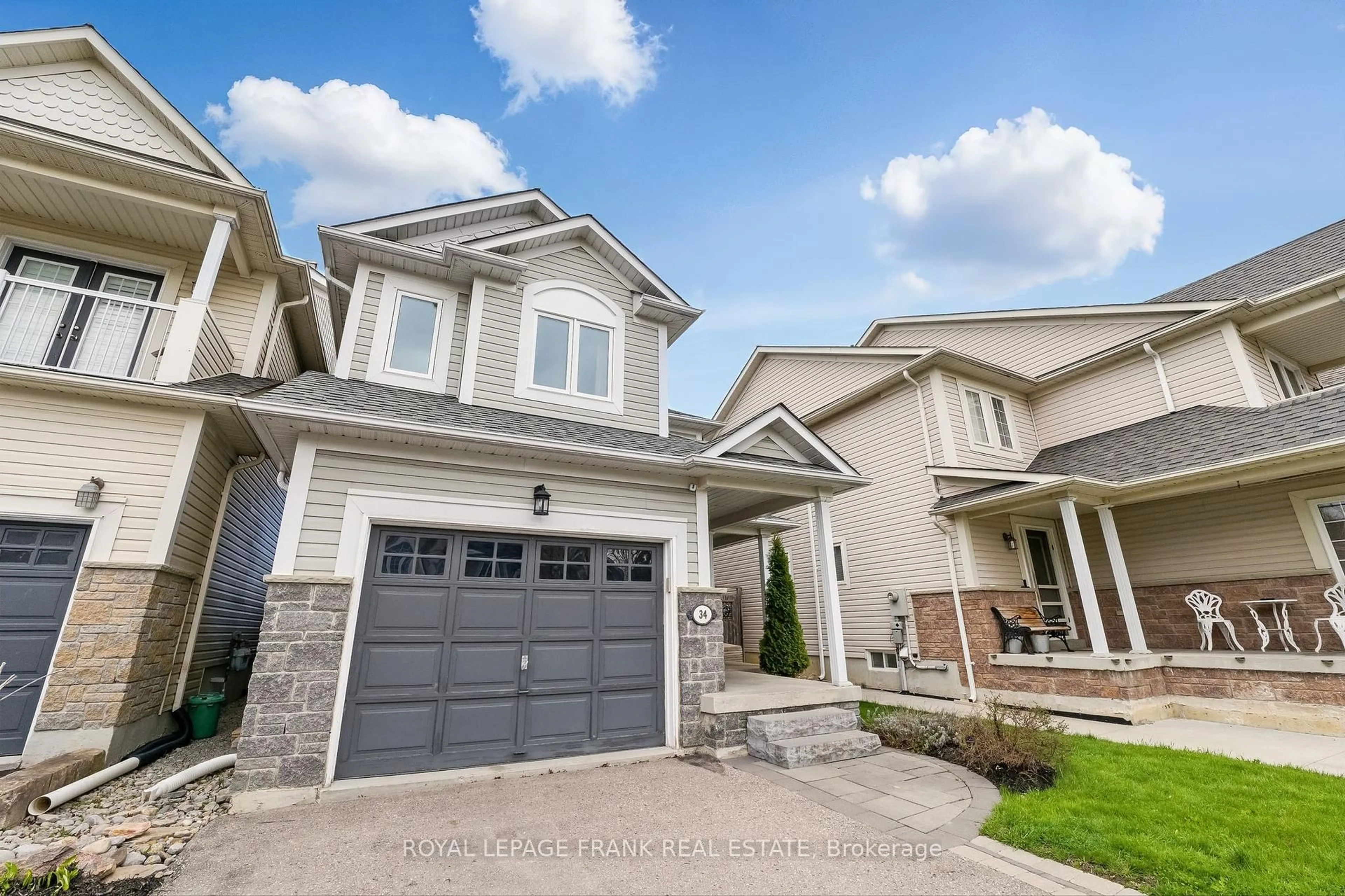 Home with brick exterior material, street for 34 Hanna Dr, Clarington Ontario L1C 5M4