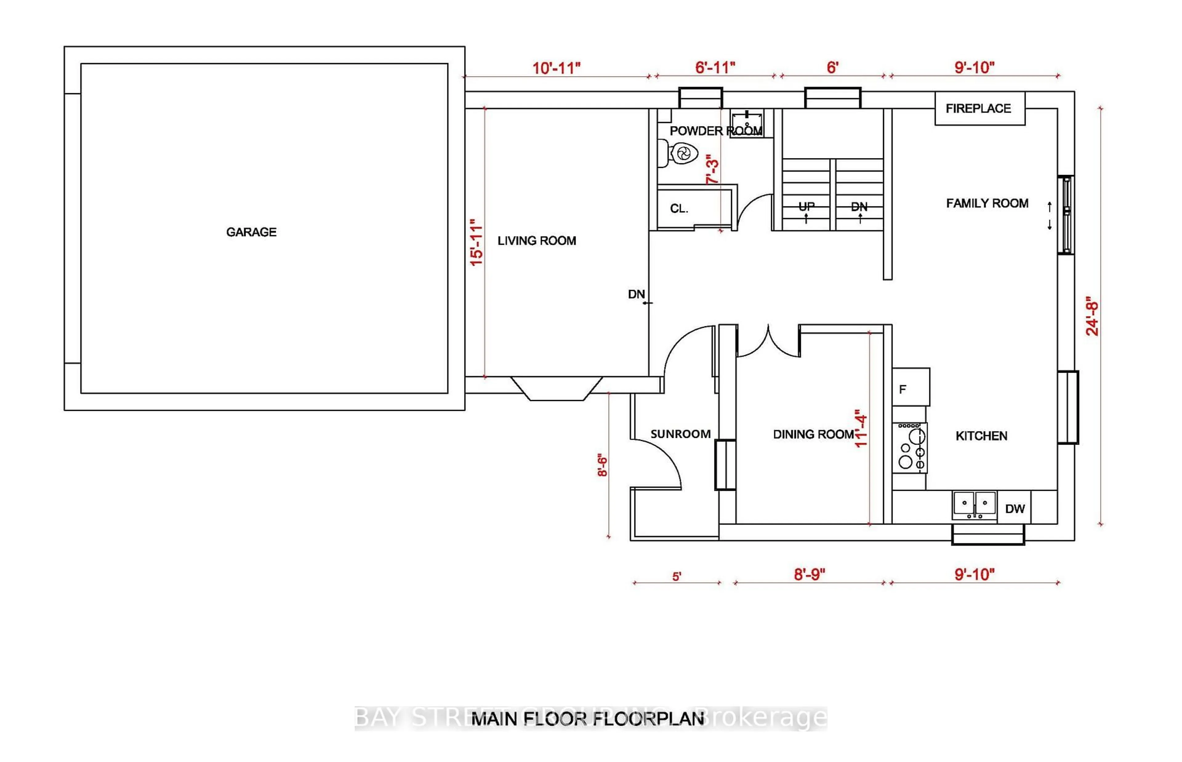 Floor plan for 14 Barrow Crt, Whitby Ontario L1P 1E4