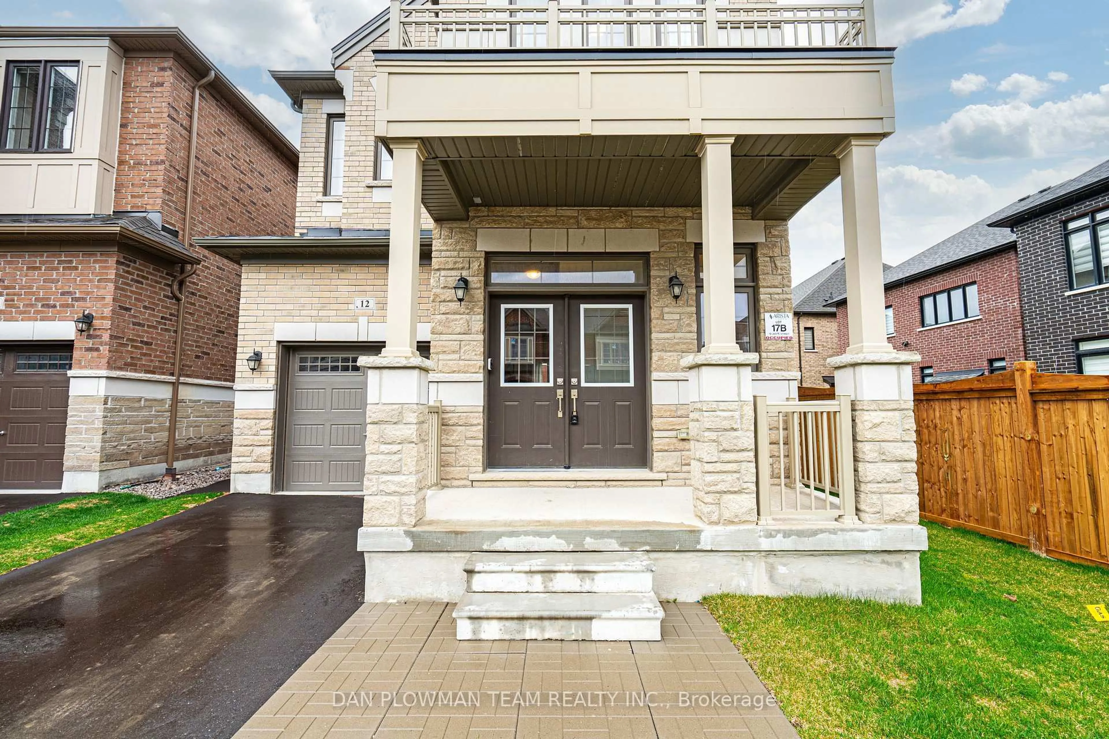 Home with brick exterior material, street for 12 Jadite St, Whitby Ontario L1P 0P8