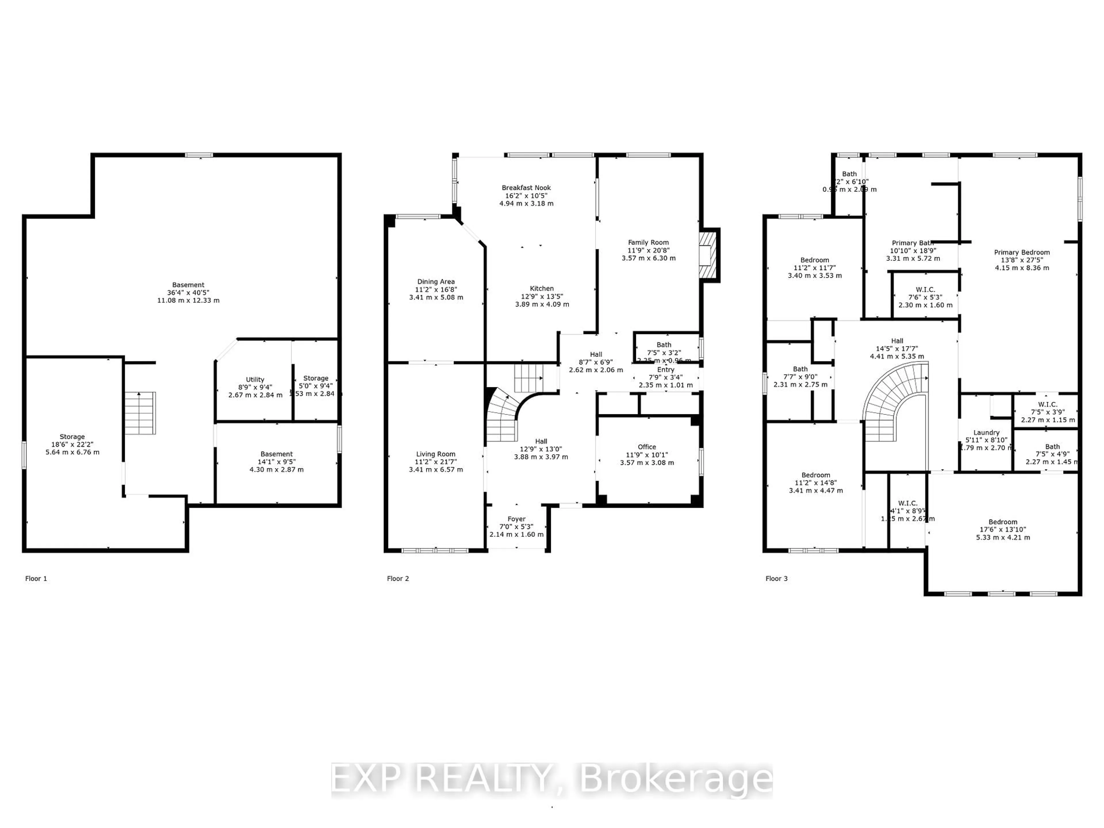 Floor plan for 16 Jamieson Cres, Whitby Ontario L1R 1T9