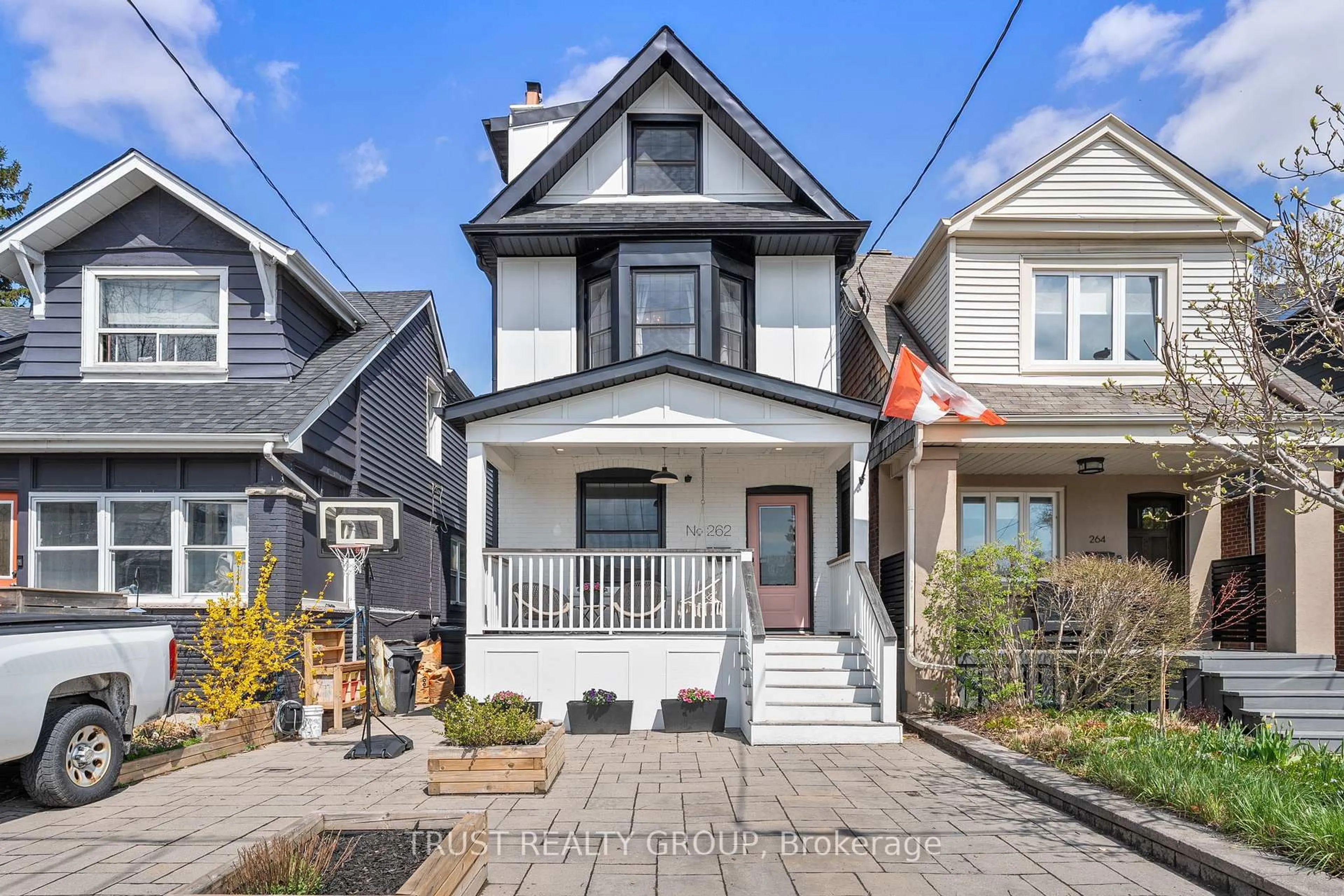 Home with brick exterior material, street for 262 Queensdale Ave, Toronto Ontario M4C 2B2