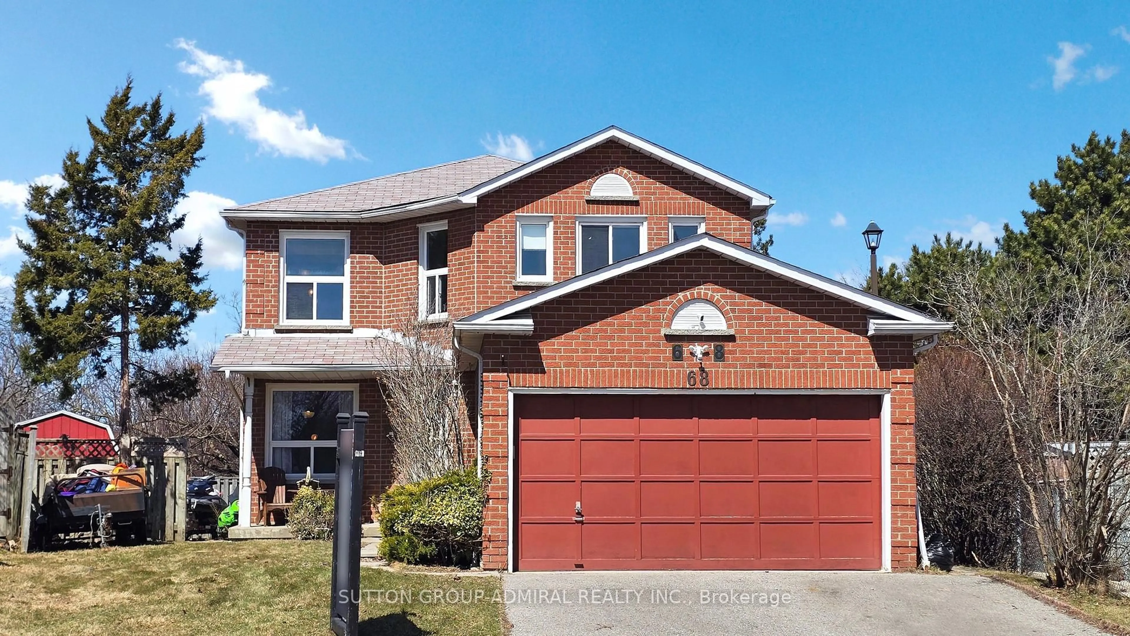 Home with brick exterior material, street for 68 Patterson Cres, Ajax Ontario L1S 6P3
