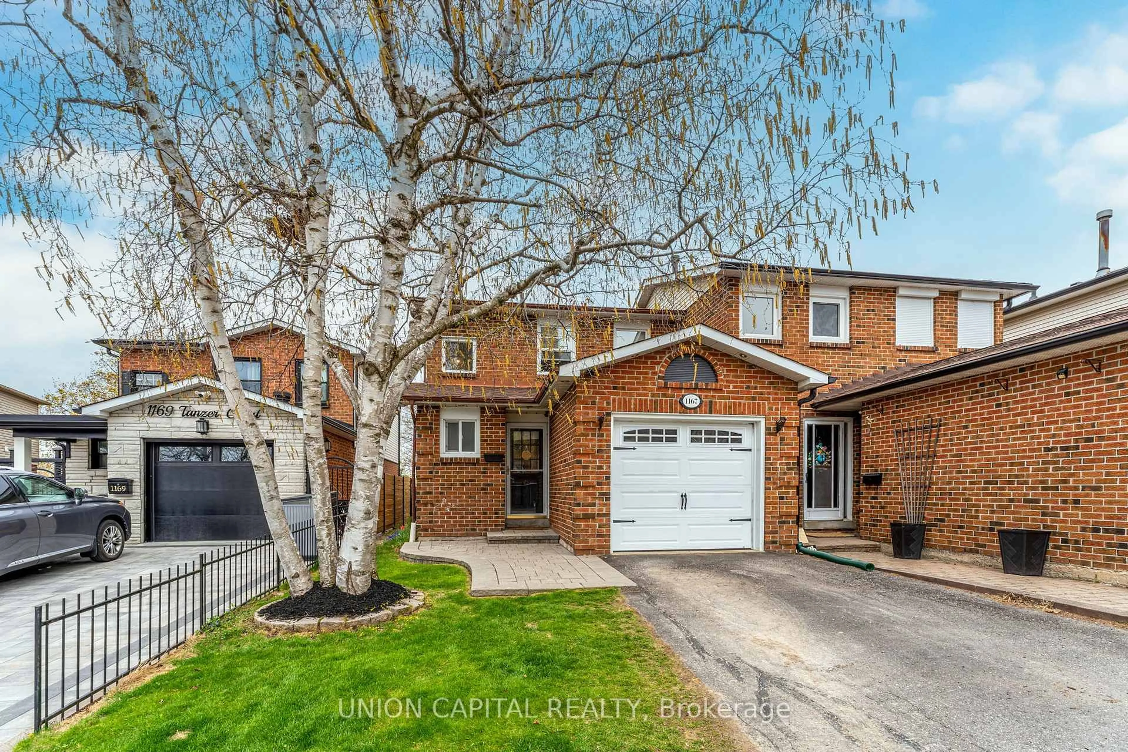 Home with brick exterior material, street for 1167 Tanzer Crt, Pickering Ontario L1W 3S7