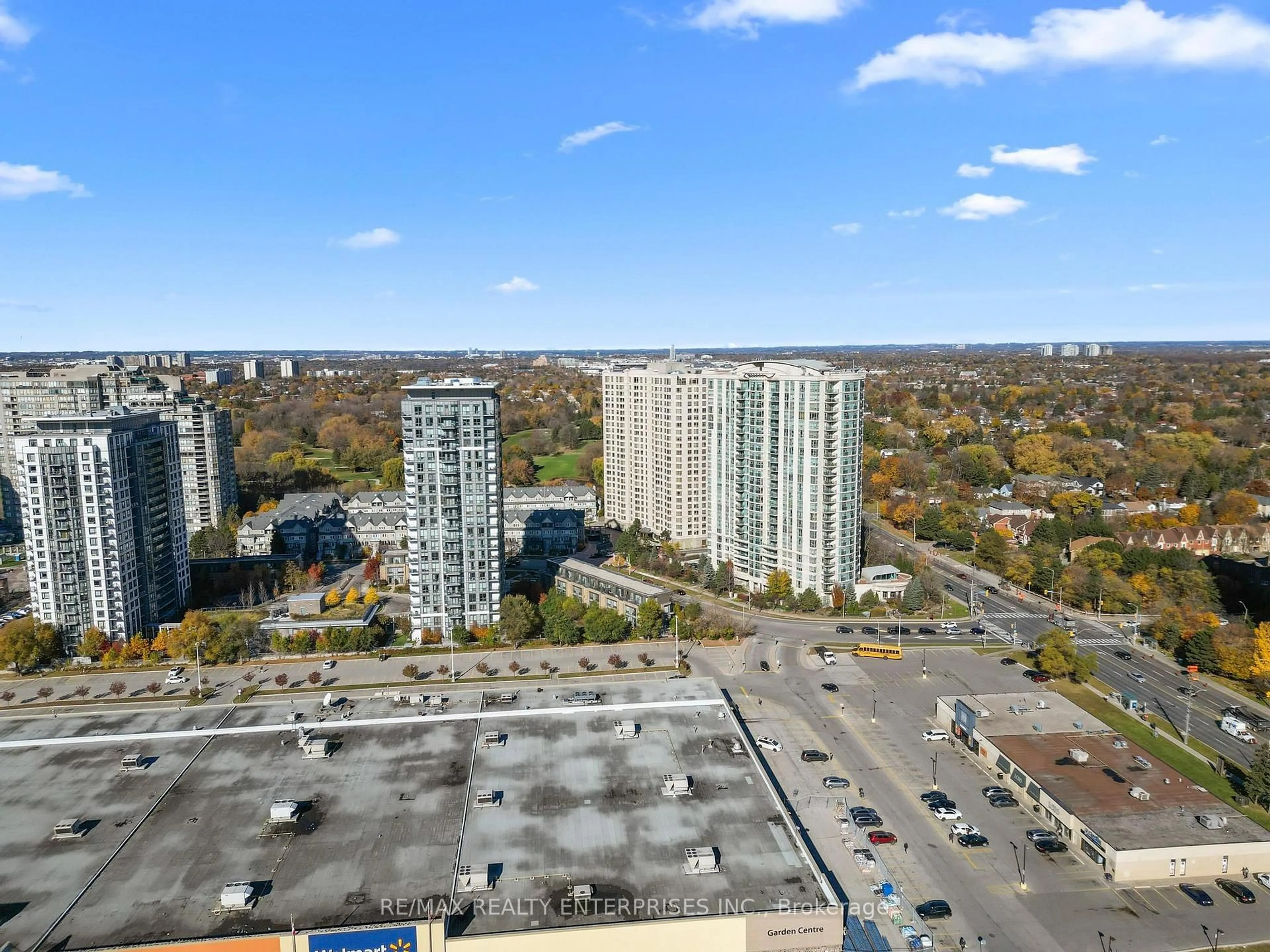 A pic from outside/outdoor area/front of a property/back of a property/a pic from drone, city buildings view from balcony for 228 Bonis Ave #607, Toronto Ontario M1T 3W4