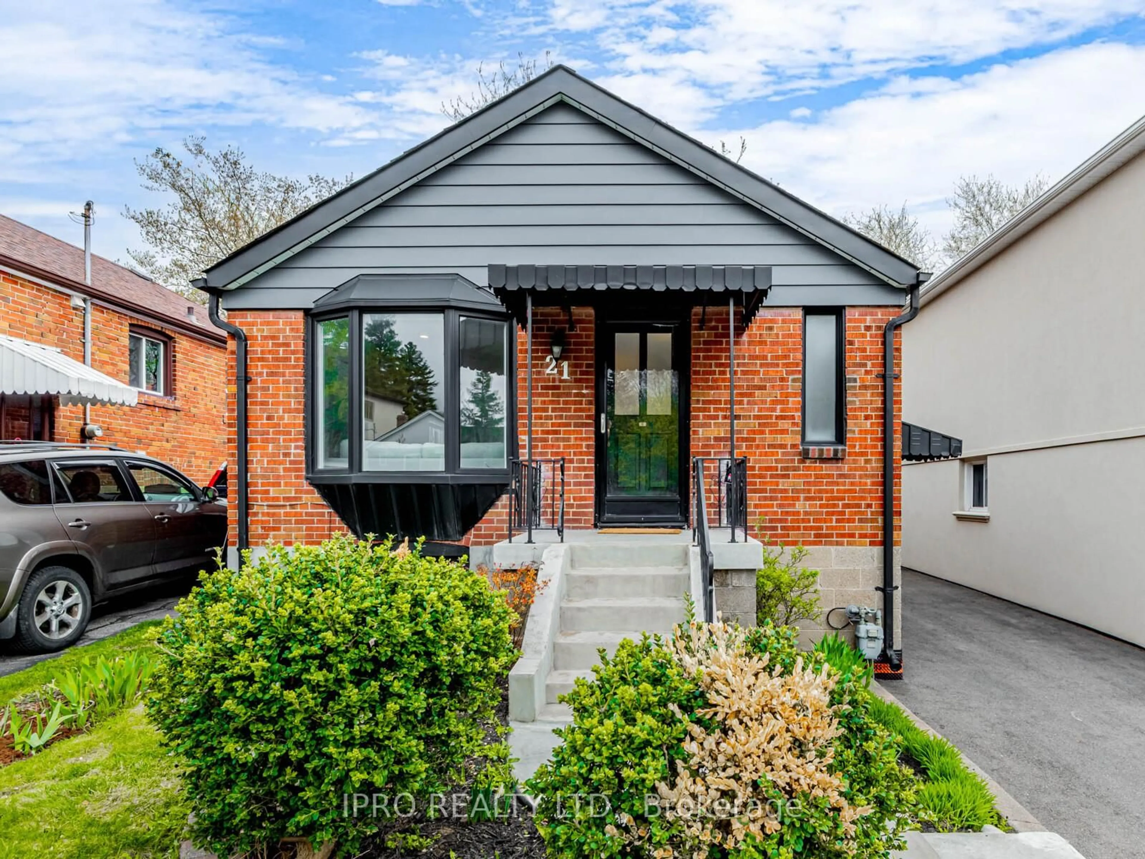 Home with brick exterior material, street for 21 Galbraith Ave, Toronto Ontario M4B 2B4