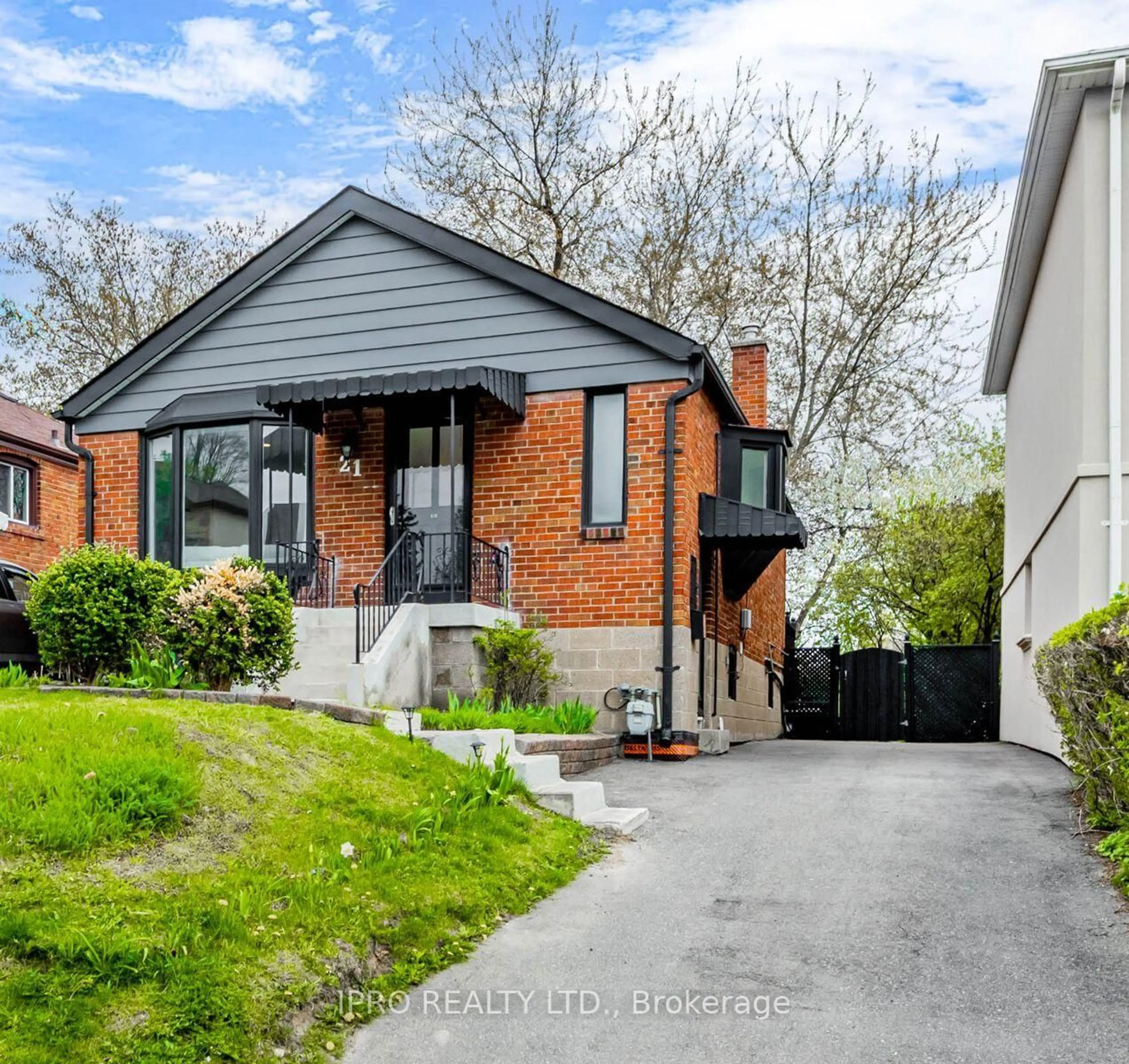 Home with brick exterior material, street for 21 Galbraith Ave, Toronto Ontario M4B 2B4