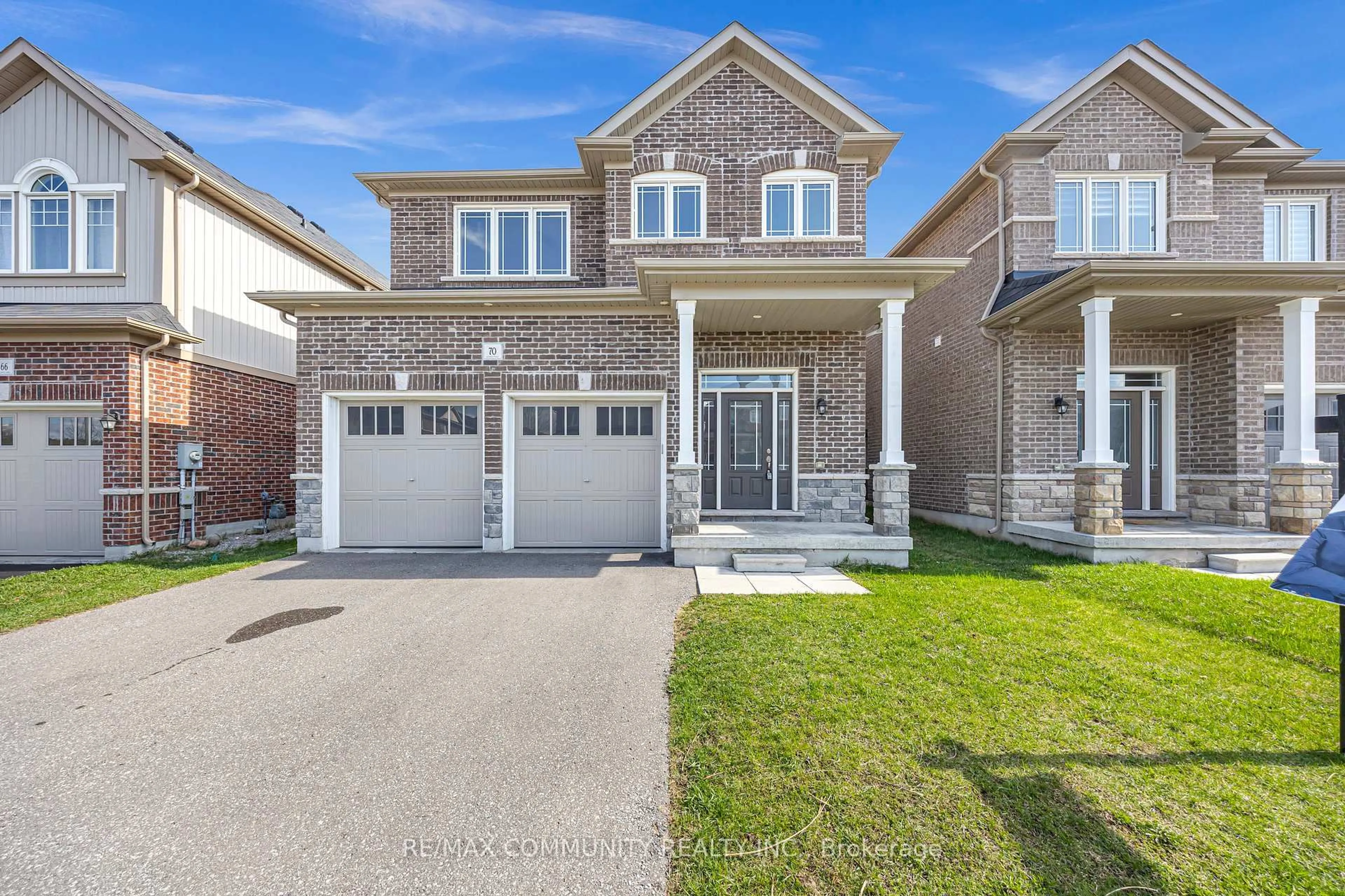 Home with brick exterior material, street for 70 Moses Cres, Clarington Ontario L1C 0T8