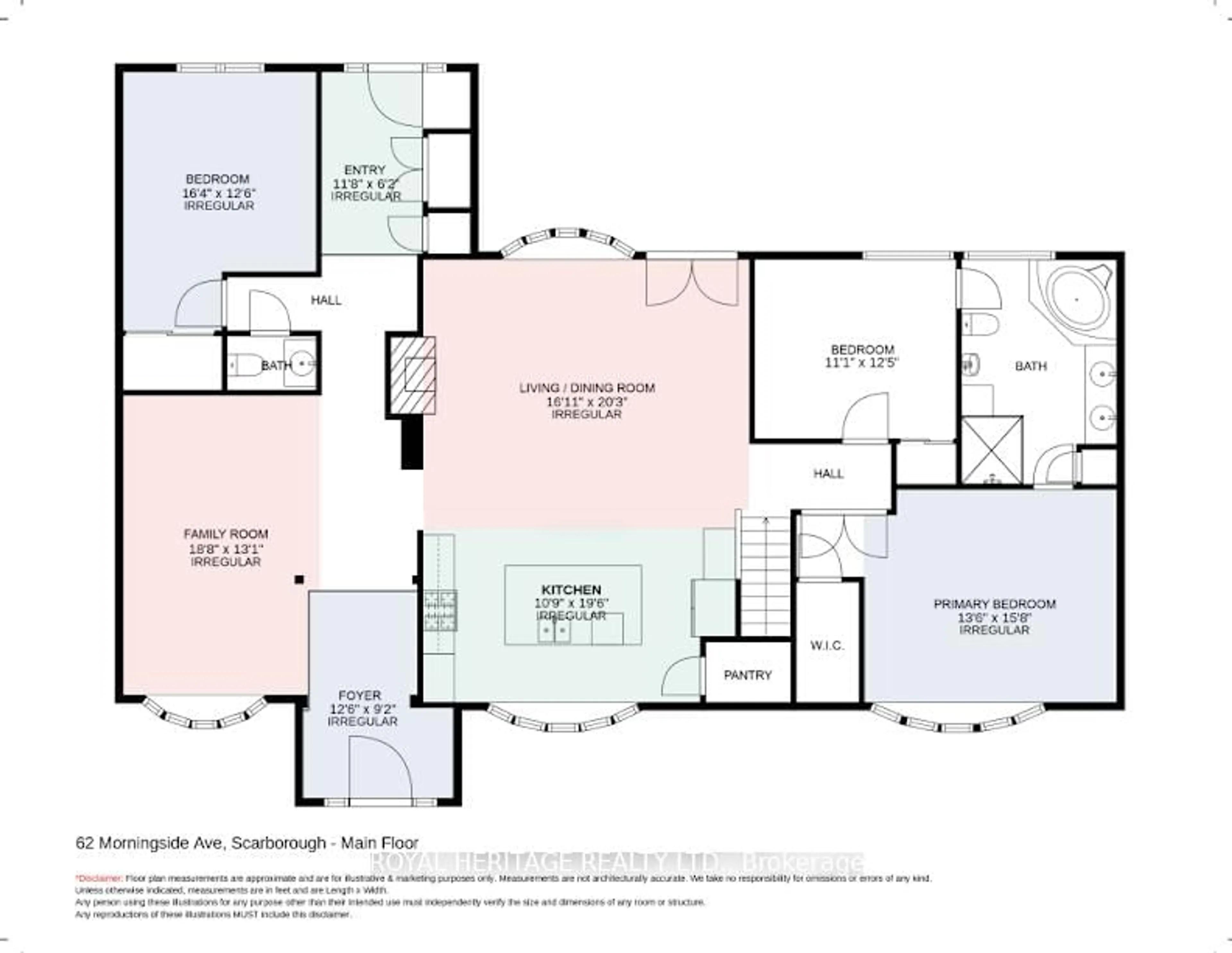 Floor plan for 62 Morningside Ave, Toronto Ontario M1E 3C2
