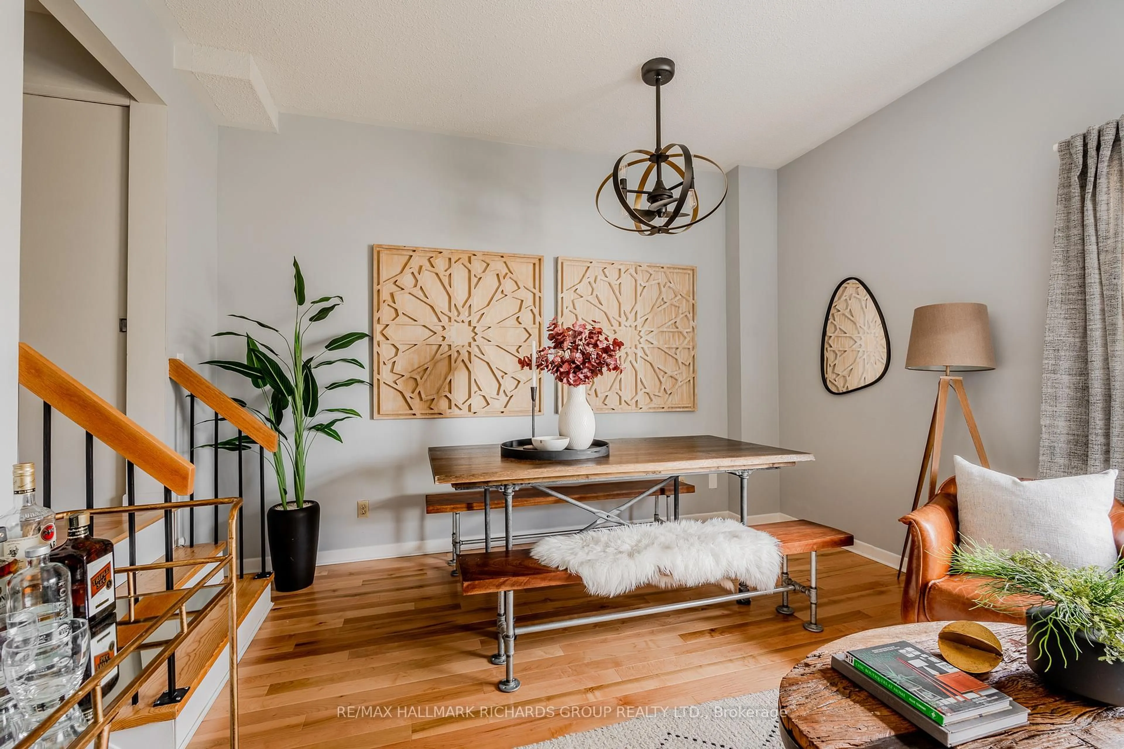 Dining room, wood/laminate floor for 90 Edgewood Ave #130, Toronto Ontario M4L 3H1