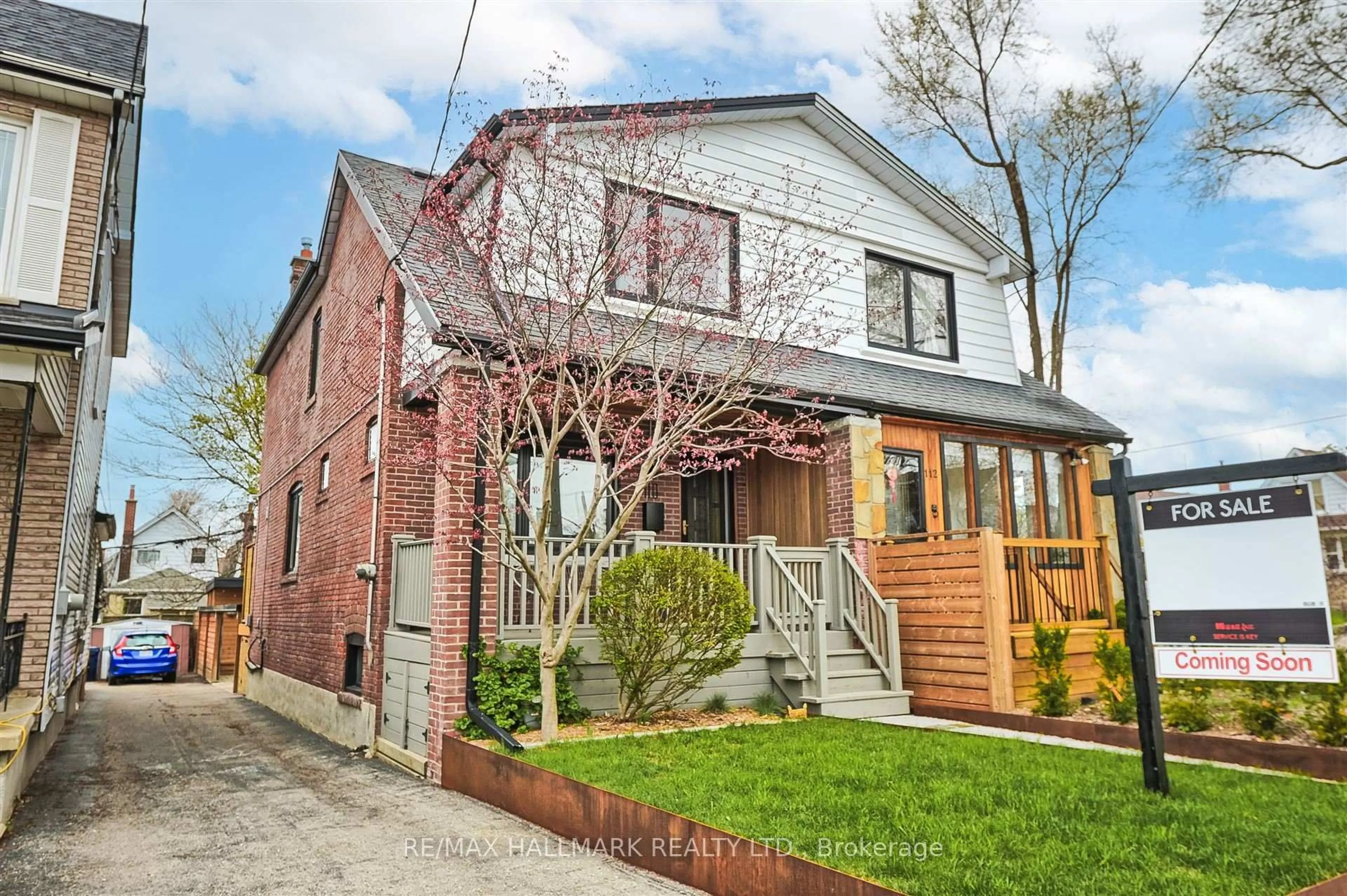 Home with brick exterior material, street for 110 Wiley Ave, Toronto Ontario M4J 3W6