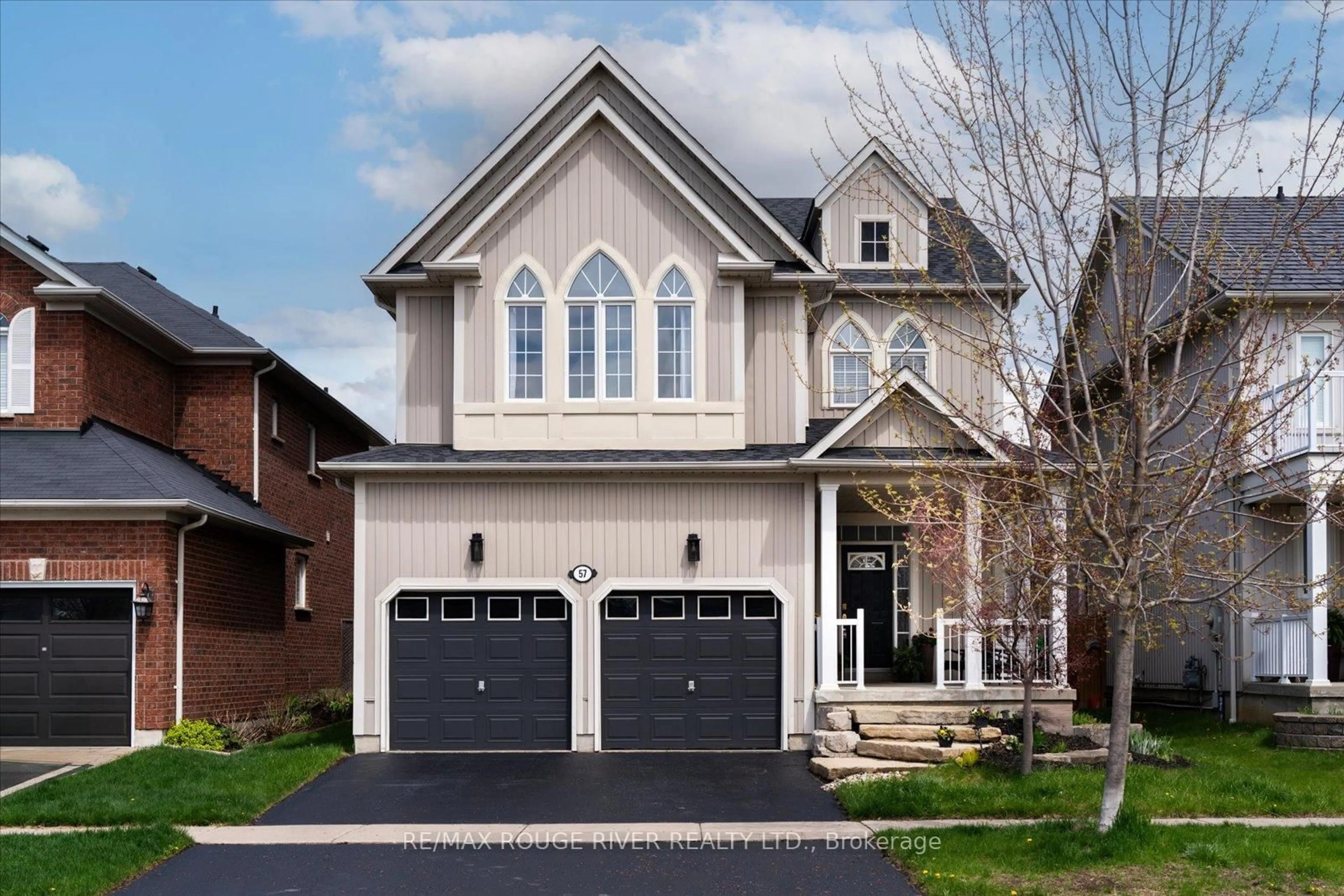 Home with brick exterior material, street for 57 Penhurst Dr, Whitby Ontario L1M 2E1