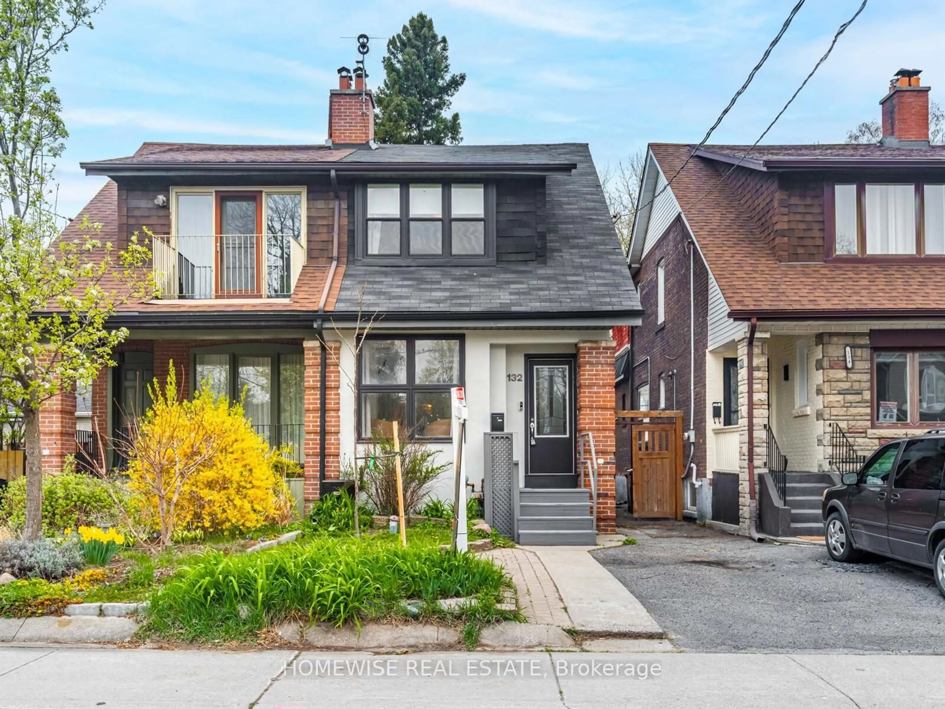 Home with brick exterior material, street for 132 Glebeholme Blvd, Toronto Ontario M4J 1S6
