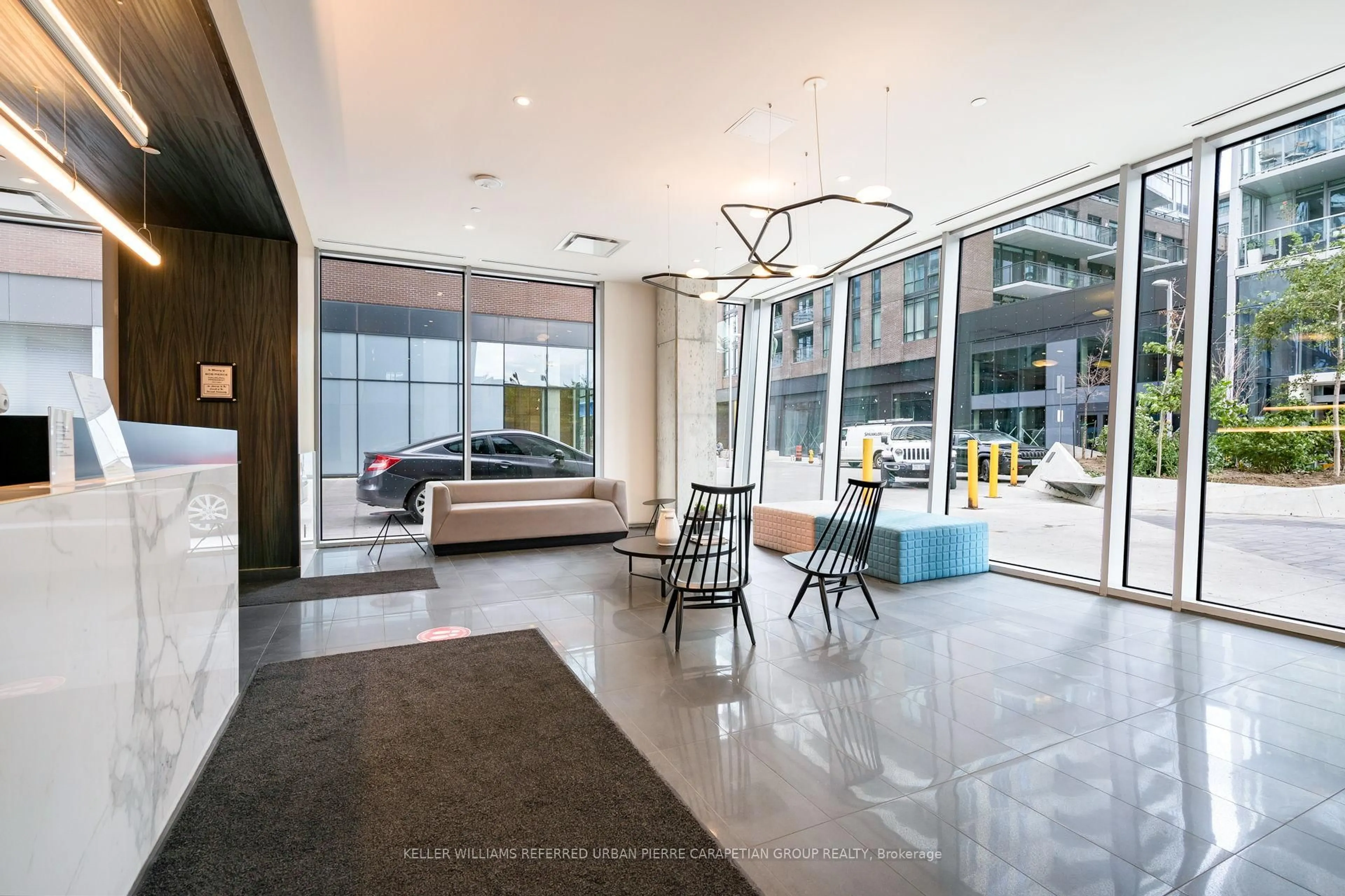 Indoor foyer for 15 Baseball Pl #1002, Toronto Ontario M4M 2A5