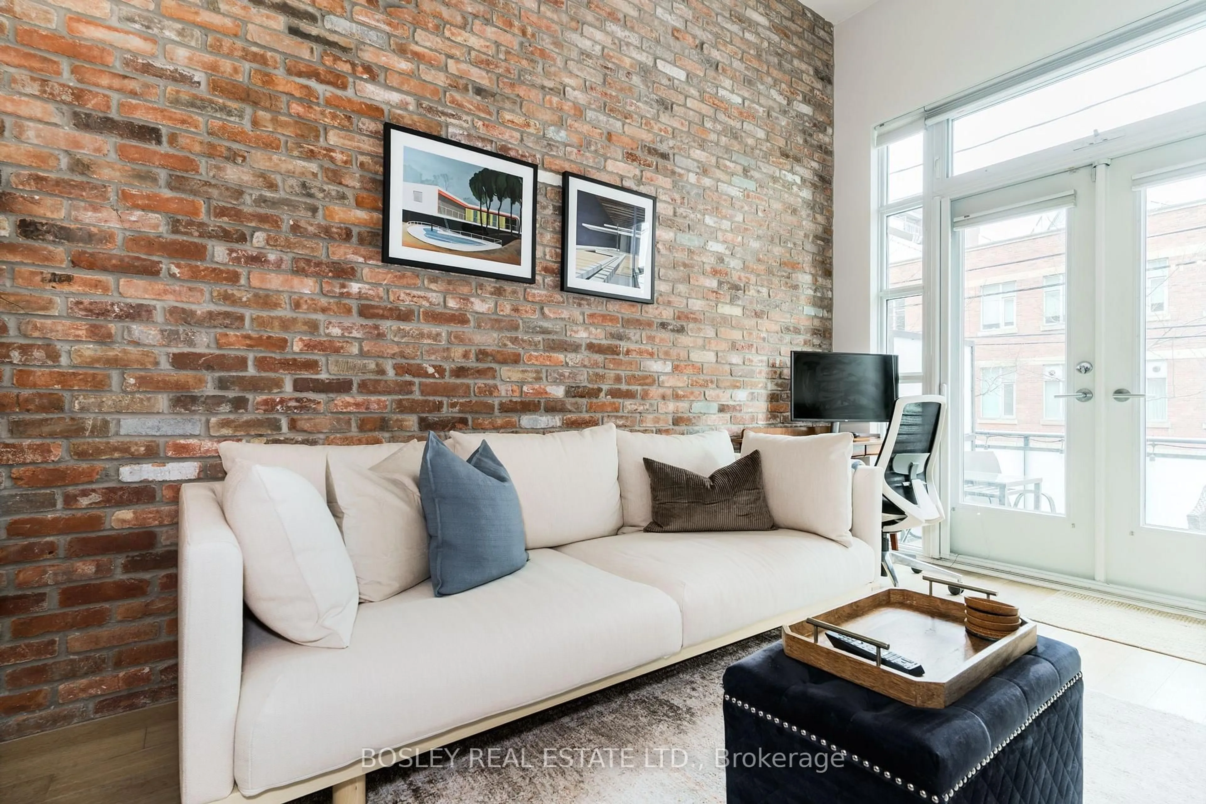 Living room with furniture, unknown for 88 Colgate Ave #115, Toronto Ontario M4M 0A6