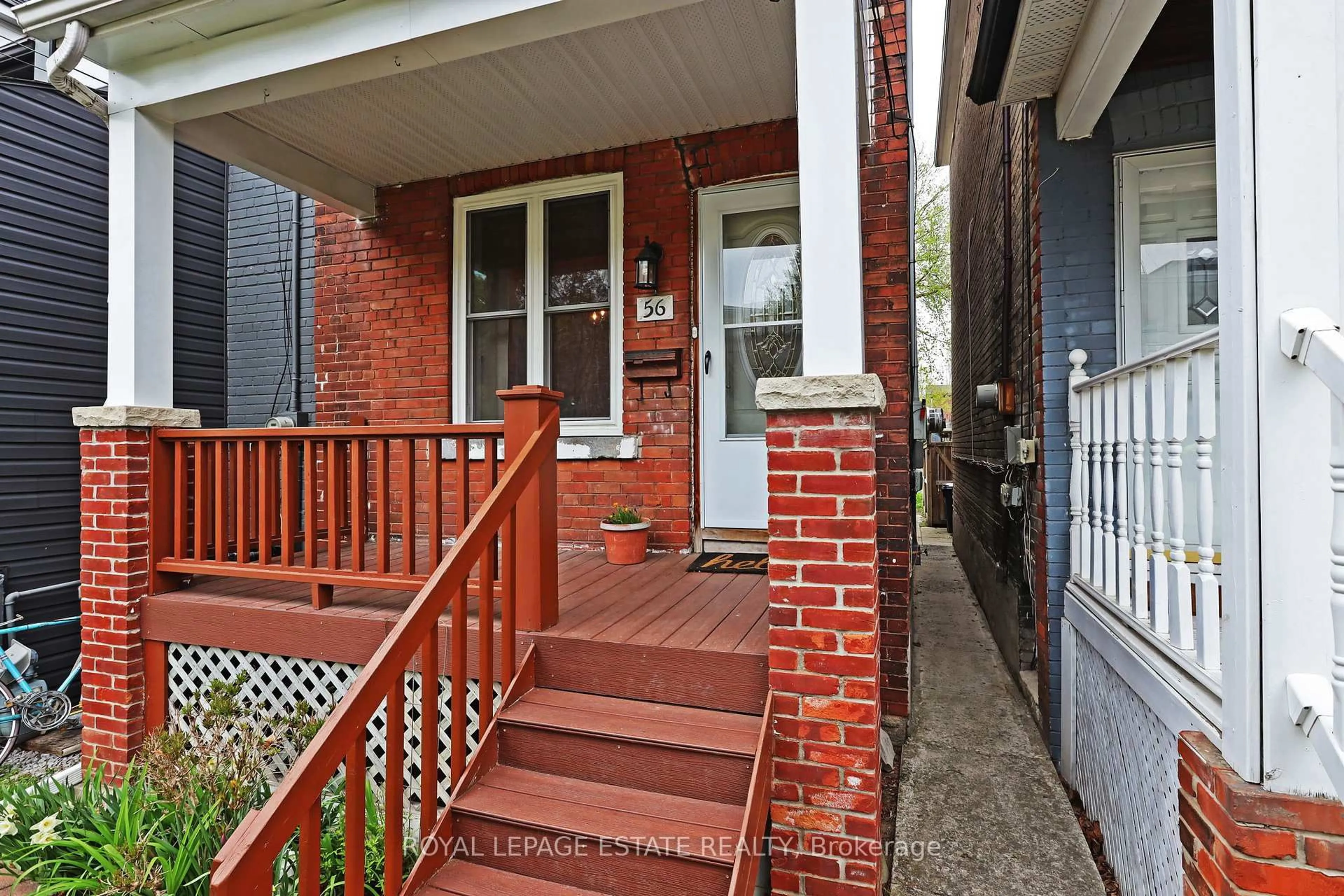 Home with brick exterior material, street for 56 Balfour Ave, Toronto Ontario M4C 1T6