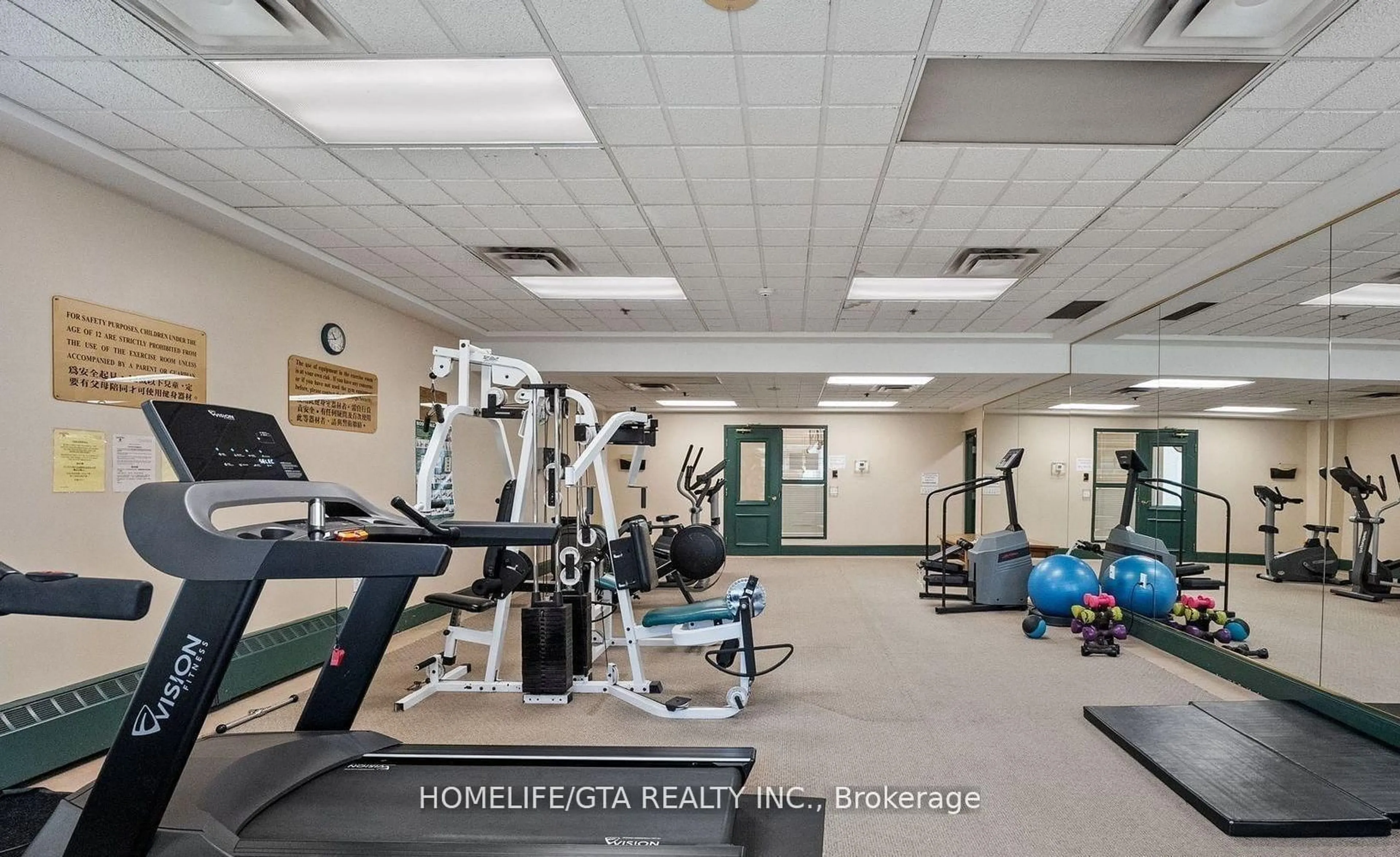 Gym or fitness room for 2628 Mccowan Rd #716, Toronto Ontario M1S 5J8