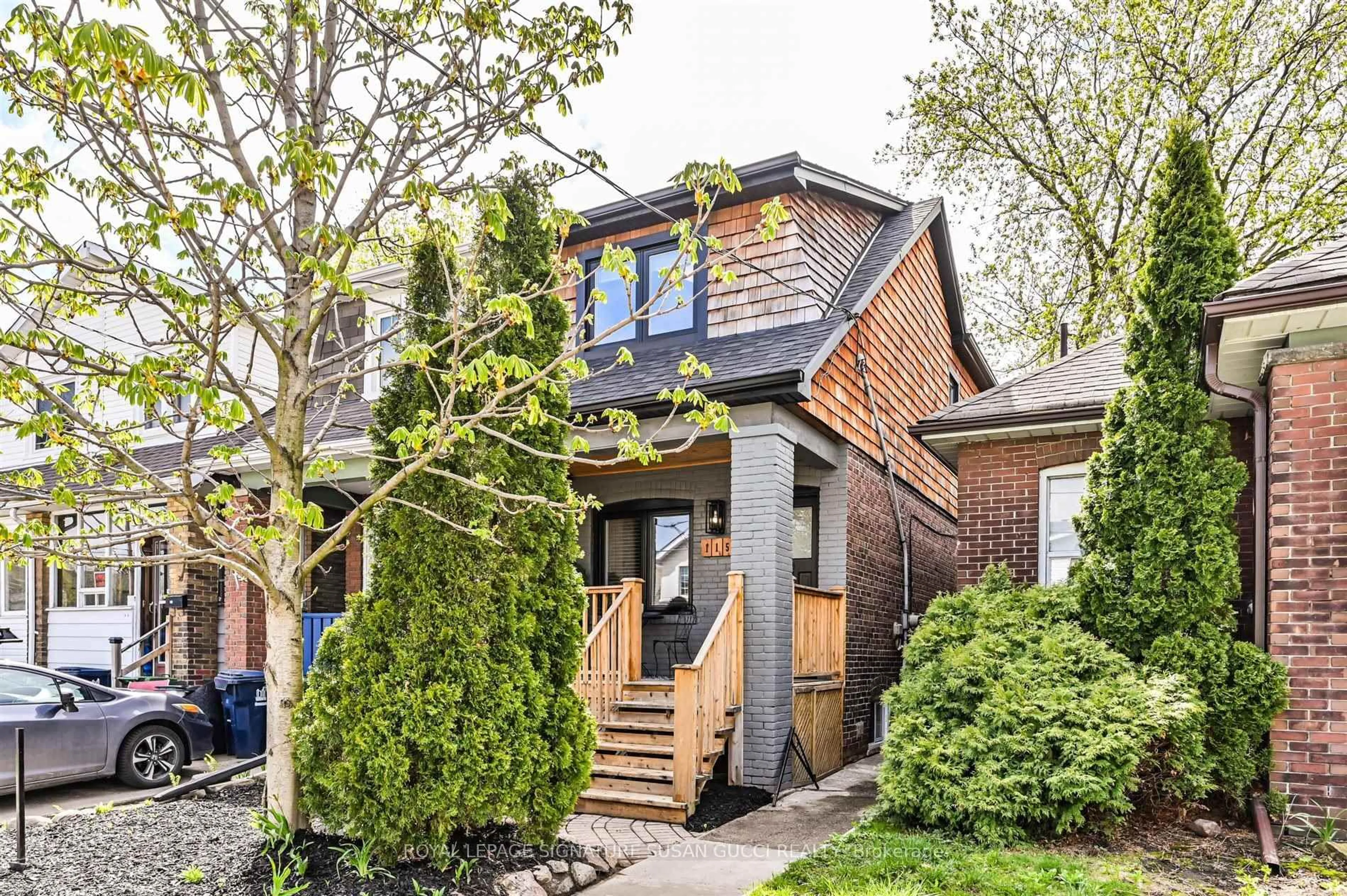 Home with brick exterior material, street for 115 Aldwych Ave, Toronto Ontario M4J 1X7