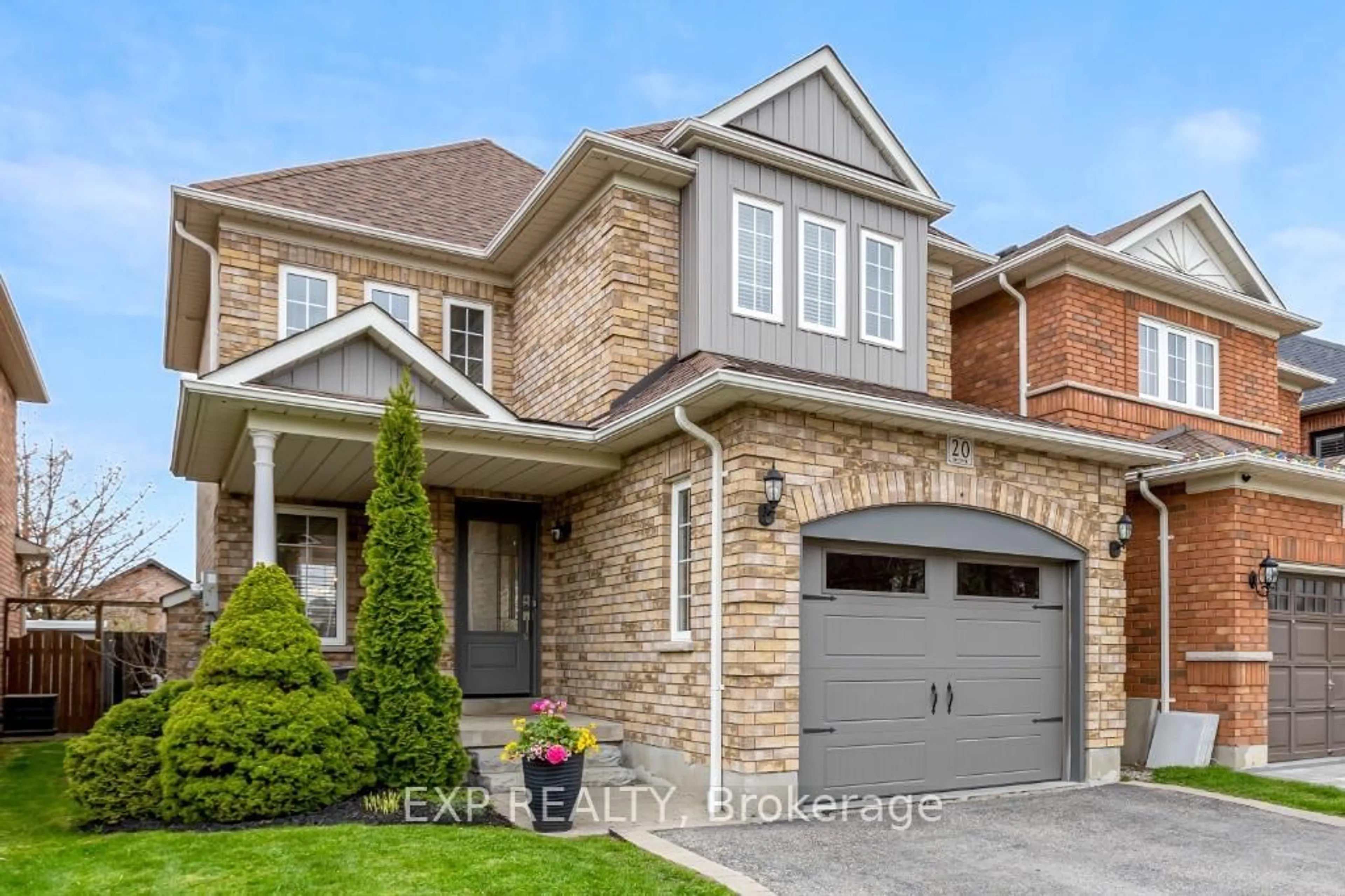 Home with brick exterior material, street for 20 Scepter Pl, Whitby Ontario L1R 3A6