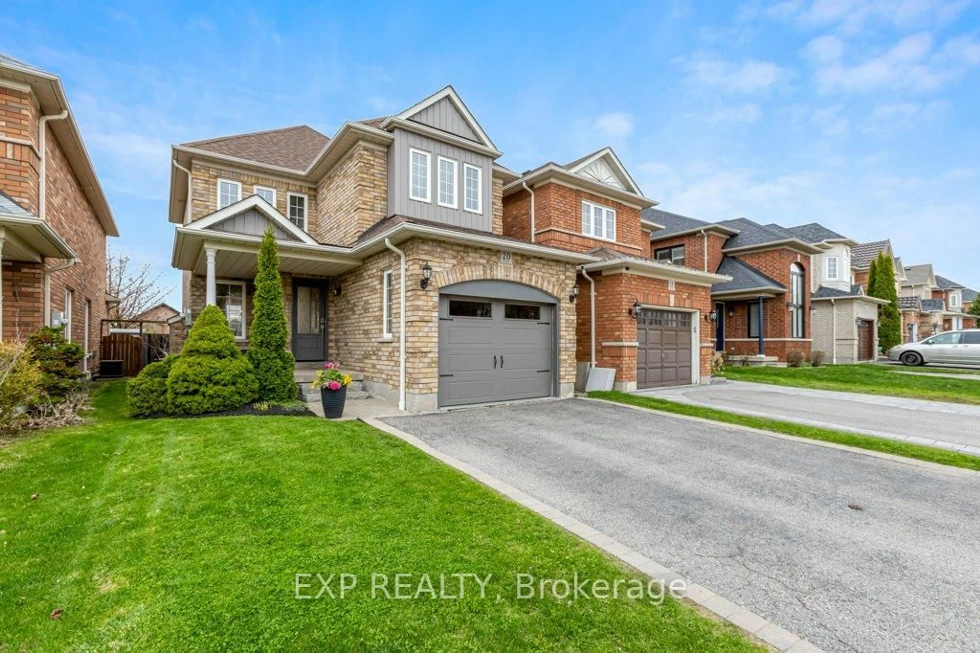 Home with brick exterior material, street for 20 Scepter Pl, Whitby Ontario L1R 3A6