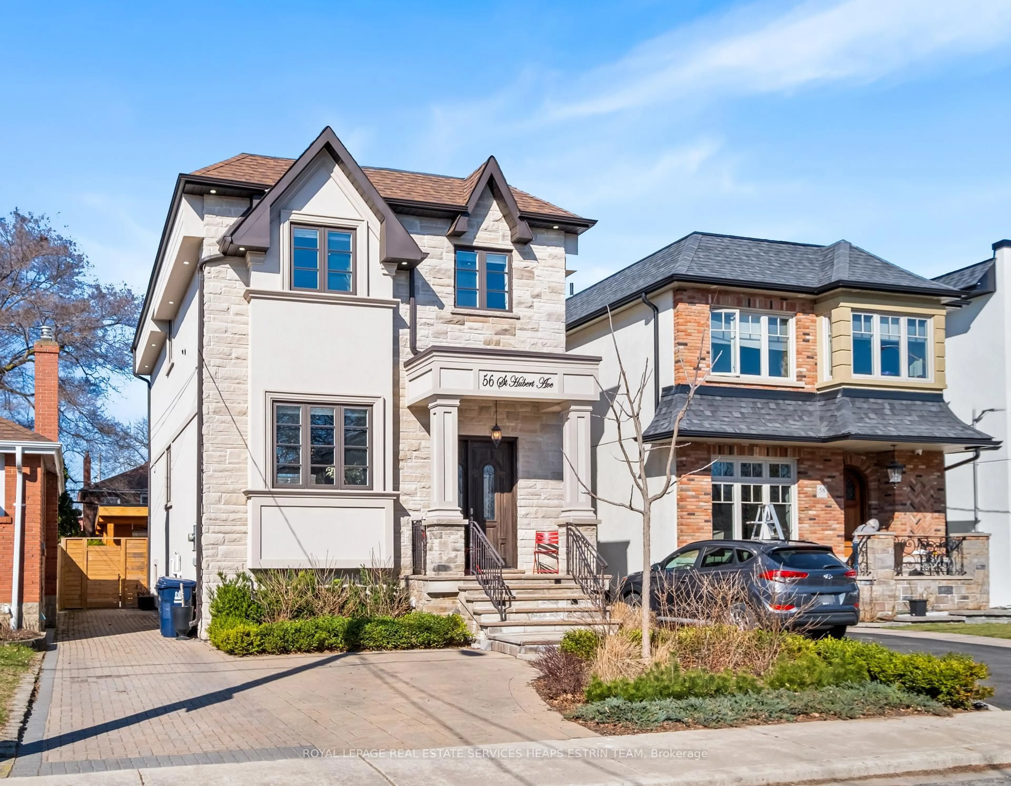 Home with brick exterior material, street for 56 St Hubert Ave, Toronto Ontario M4J 3Z3