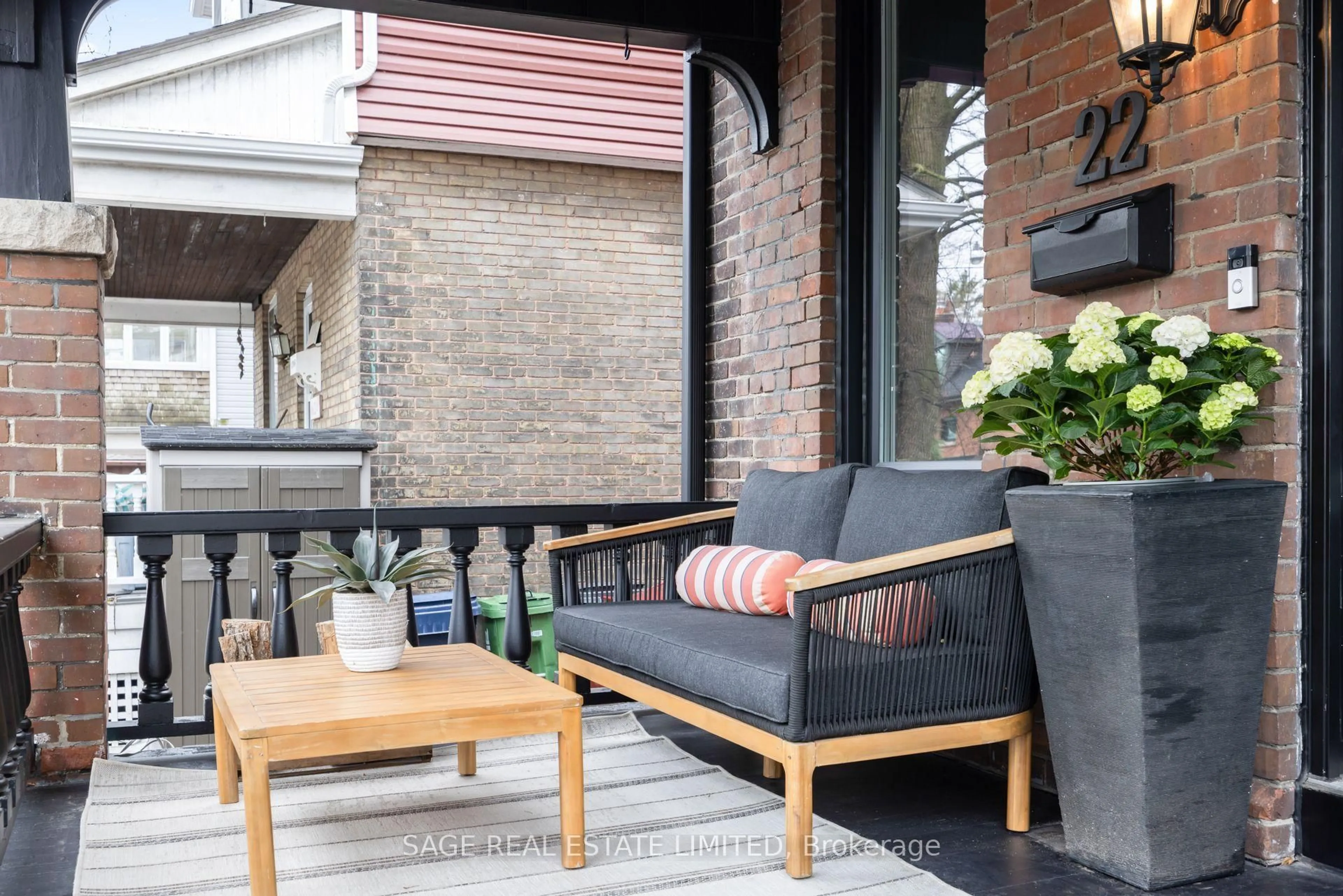 Patio, street for 22 Bellefair Ave, Toronto Ontario M4L 3T8