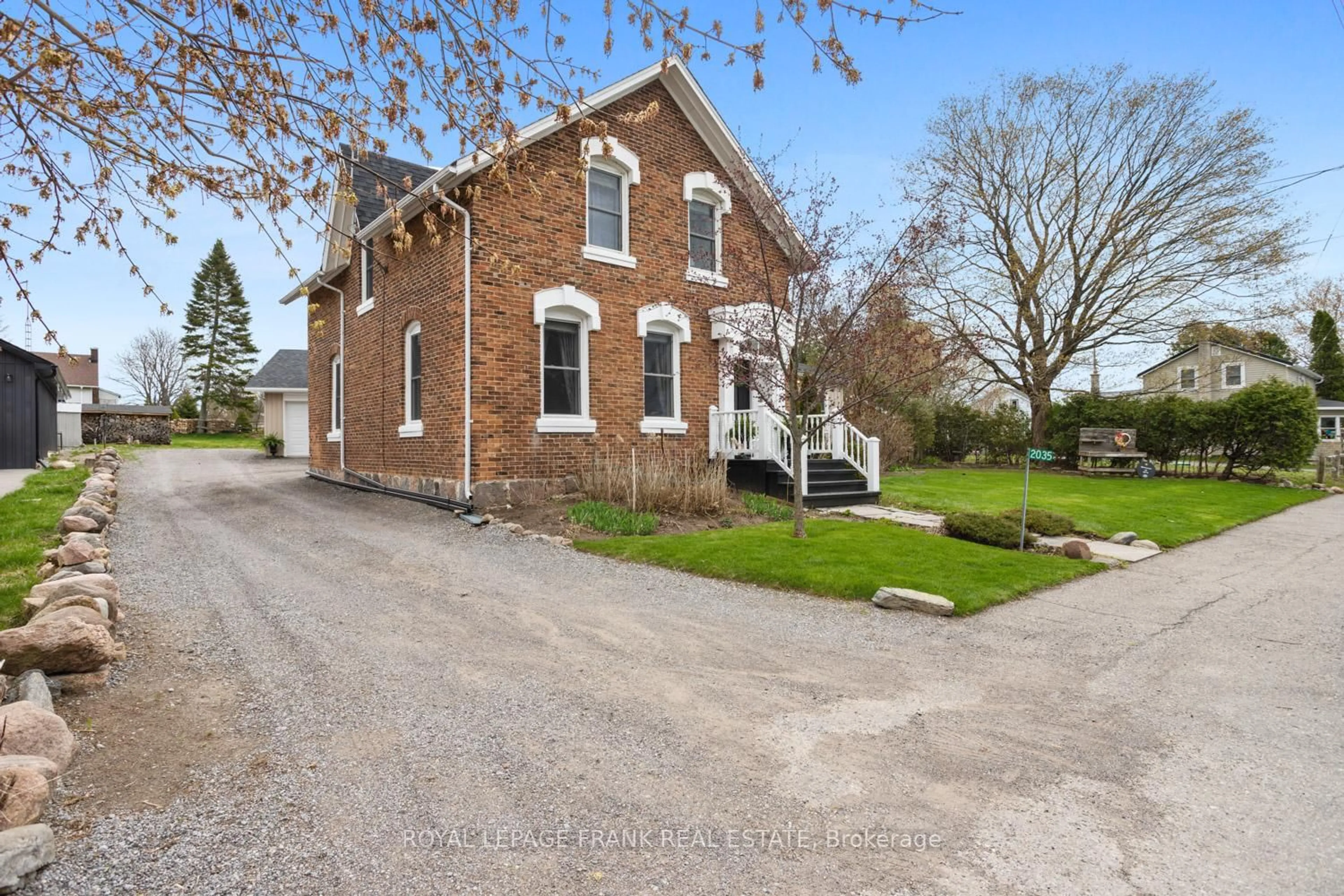 Home with brick exterior material, street for 2035 Newtonville Rd, Clarington Ontario L0A 1J0