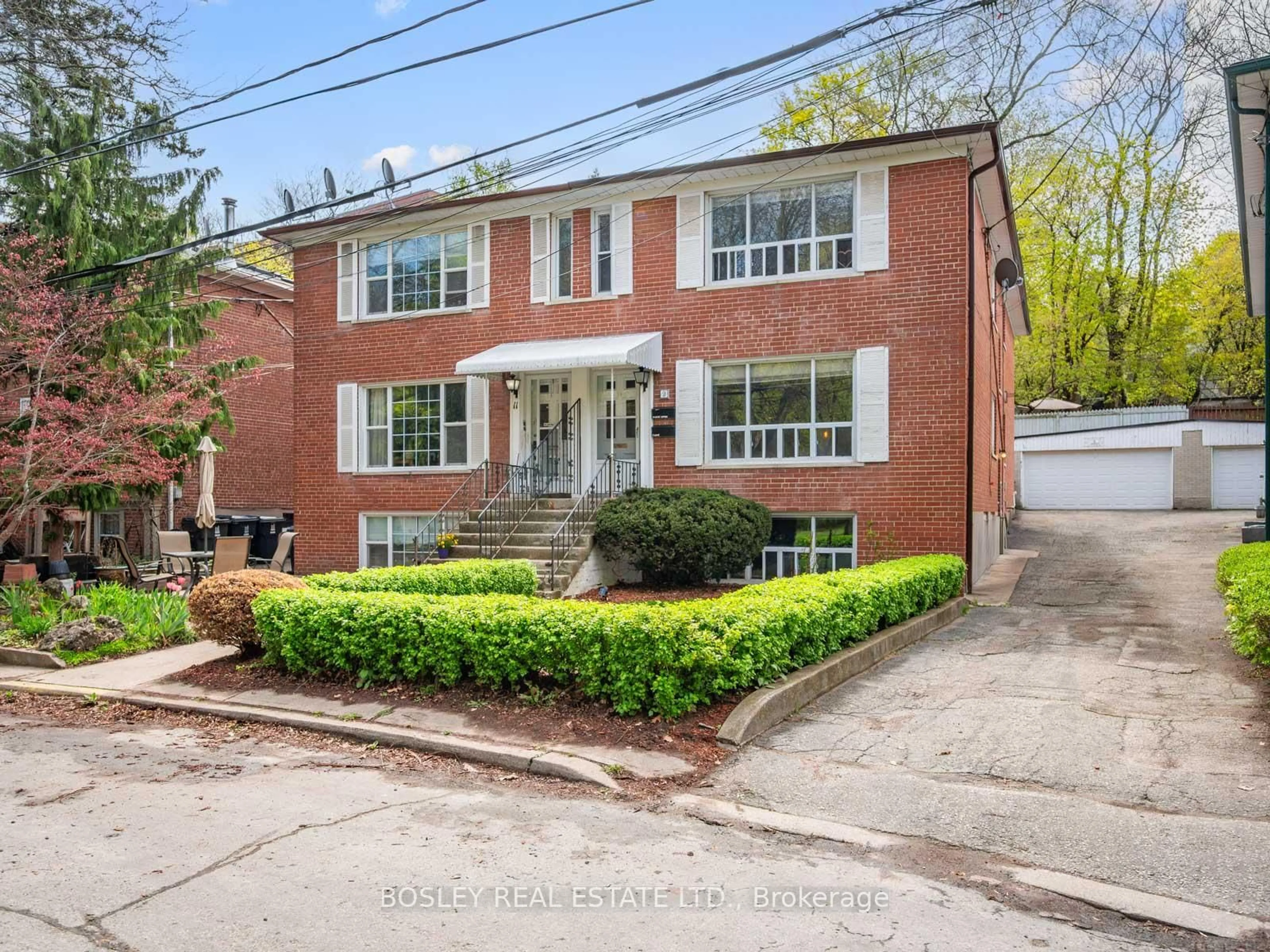 Home with brick exterior material, street for 9 Love Cres, Toronto Ontario M4E 1V6