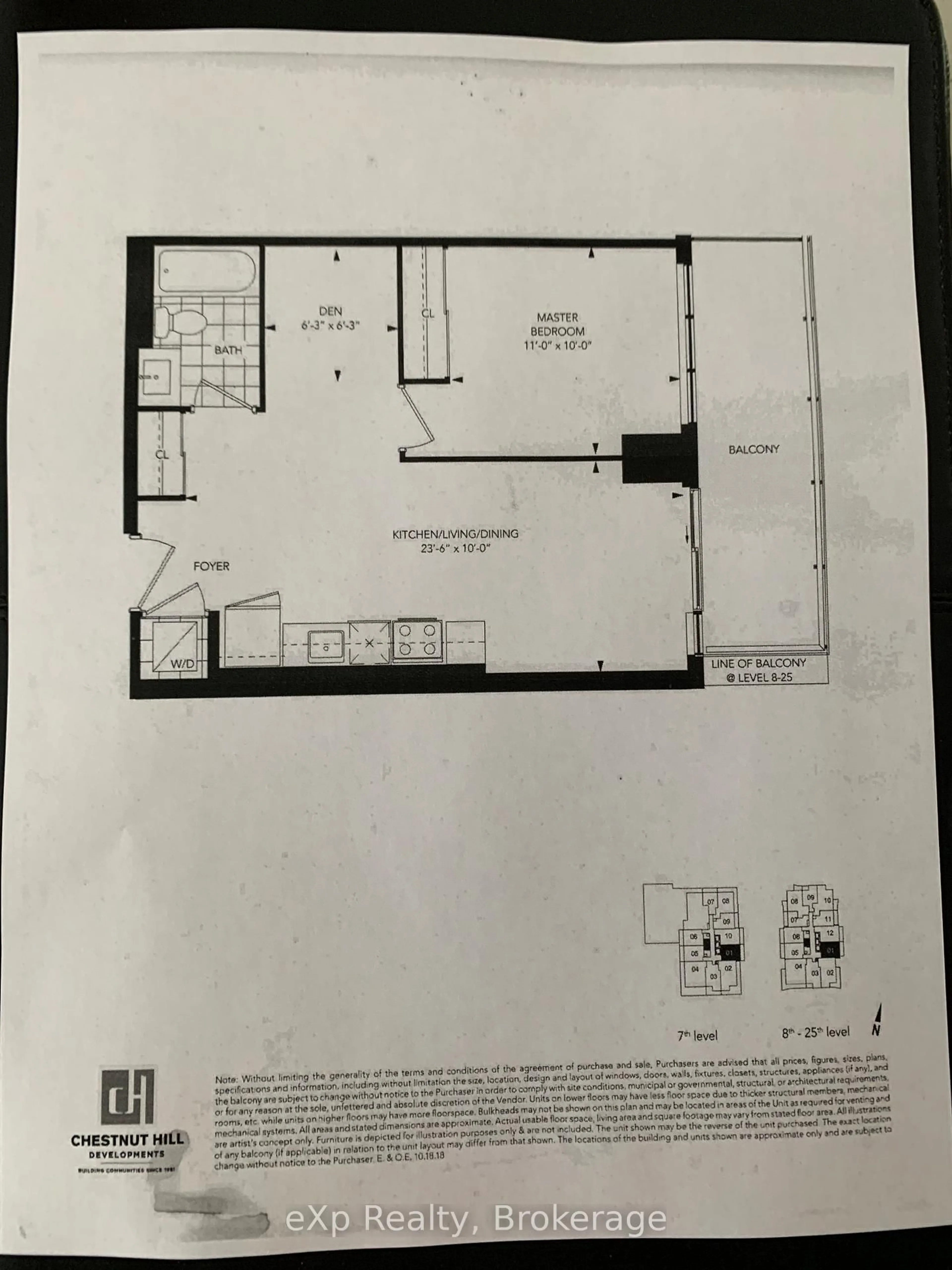Floor plan for 1455 Celebration Dr #701, Pickering Ontario L1W 0C3