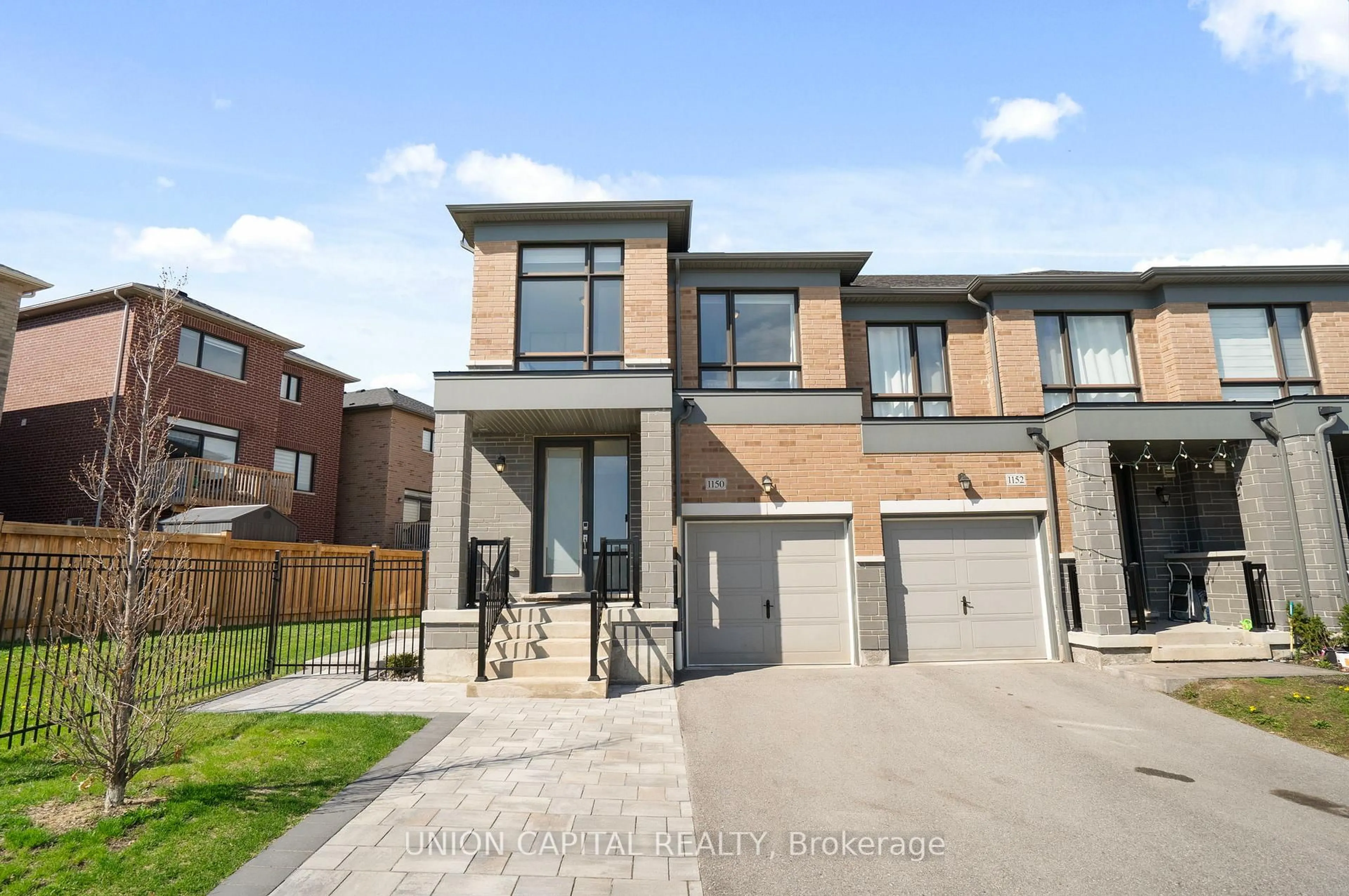 Home with brick exterior material, street for 1150 Drawstring Lane, Pickering Ontario L1X 0G7
