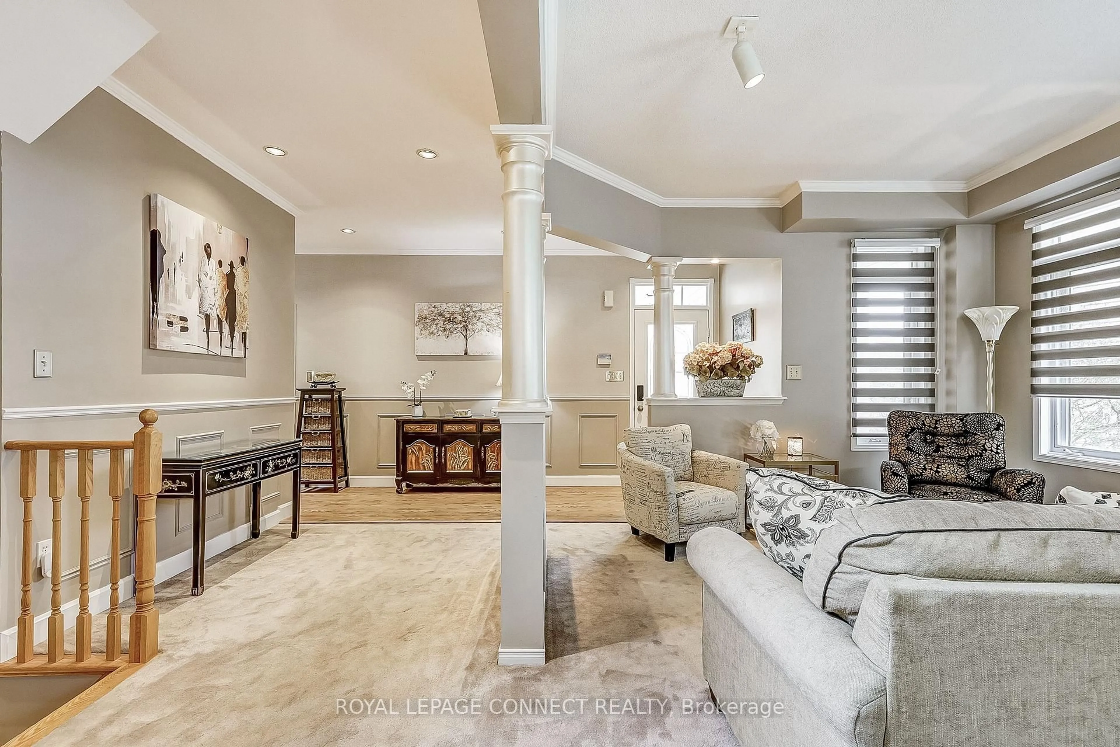 Living room with furniture, unknown for 439 Woodsmere Cres, Pickering Ontario L1V 7A4