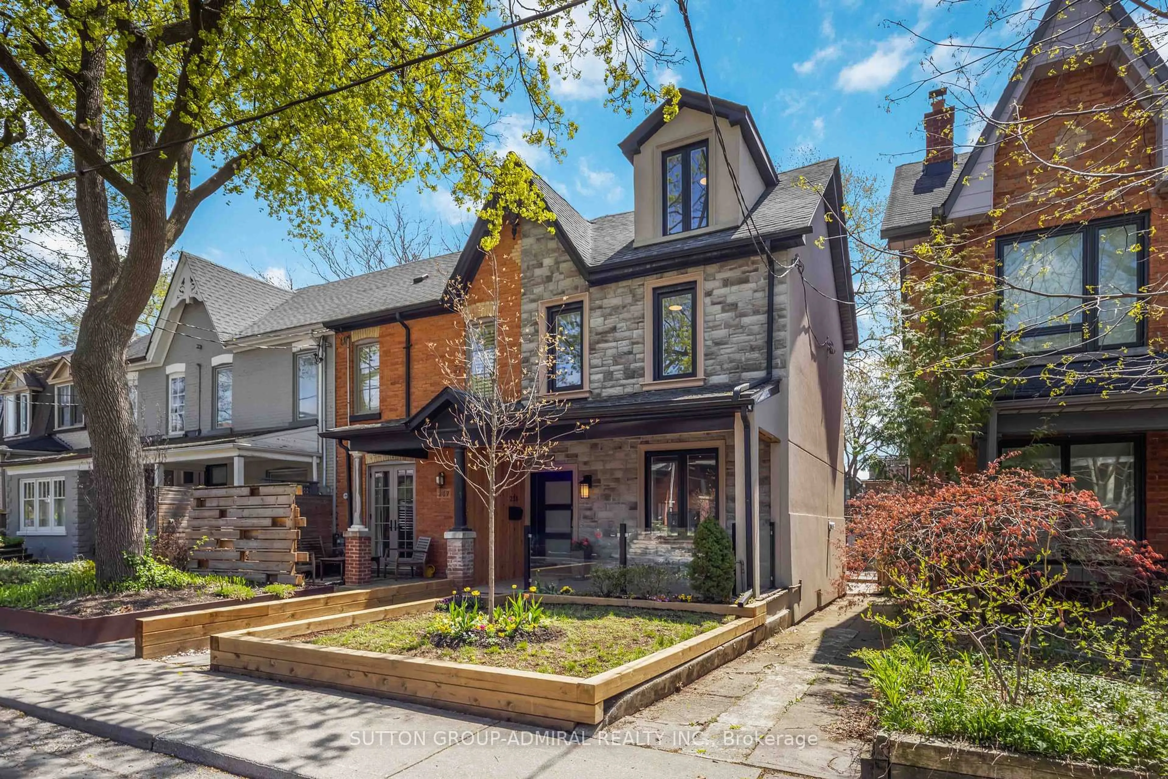 Home with brick exterior material, street for 235 Bain Ave, Toronto Ontario M4K 1G2