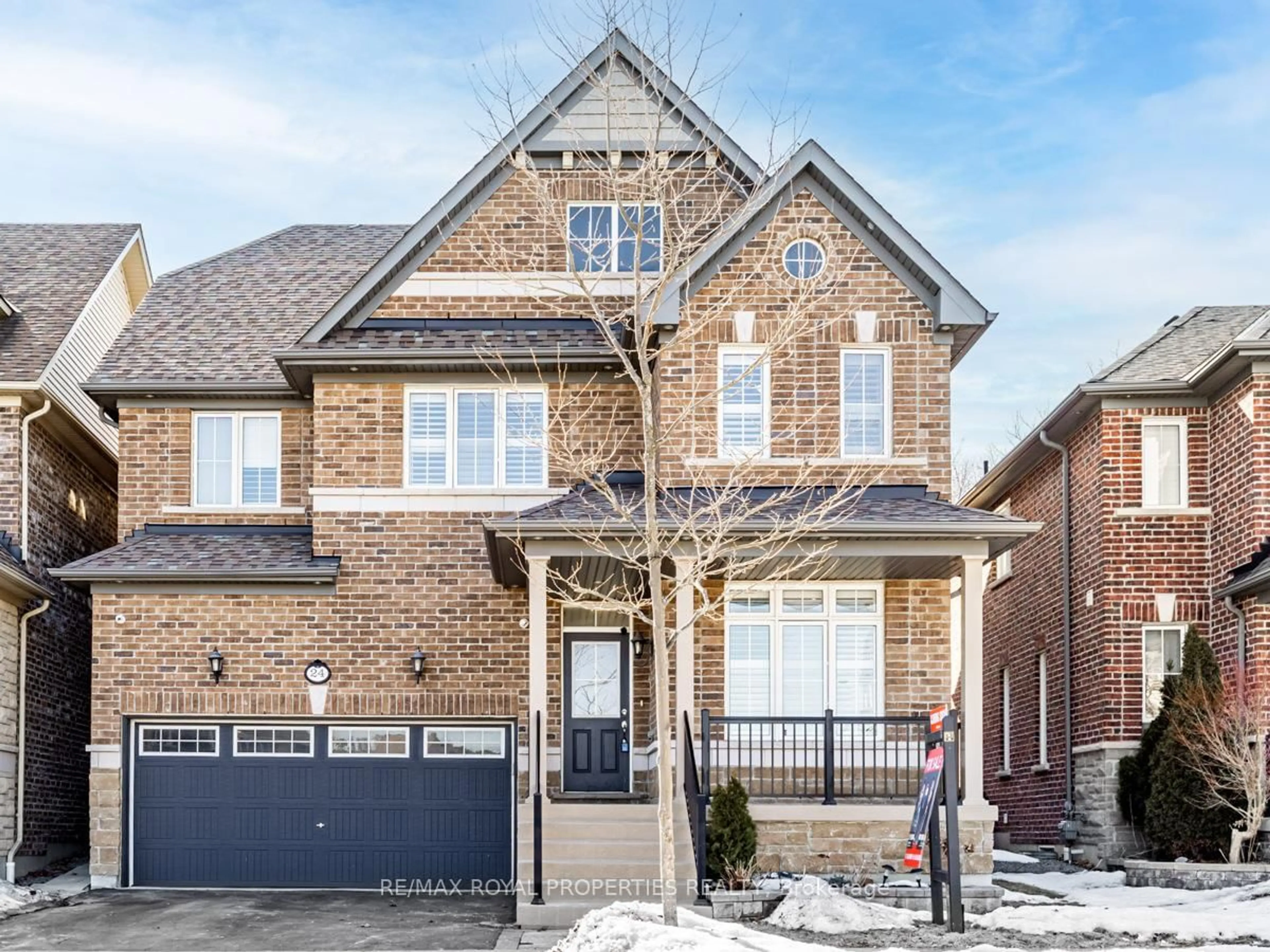 Home with brick exterior material, street for 24 Bignell Cres, Ajax Ontario L1Z 0P6