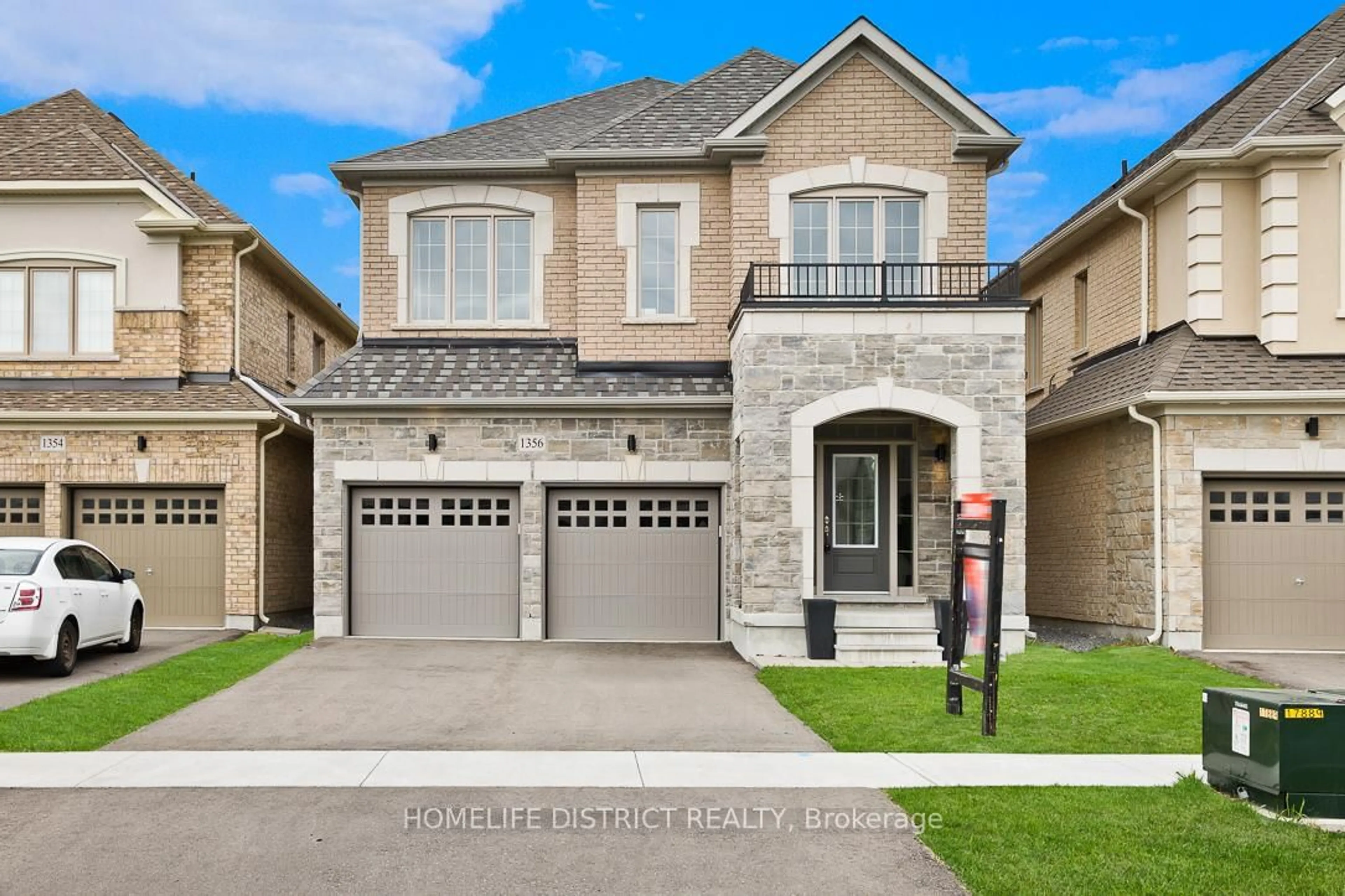Home with brick exterior material, street for 1356 Apollo St, Oshawa Ontario L1K 3E6