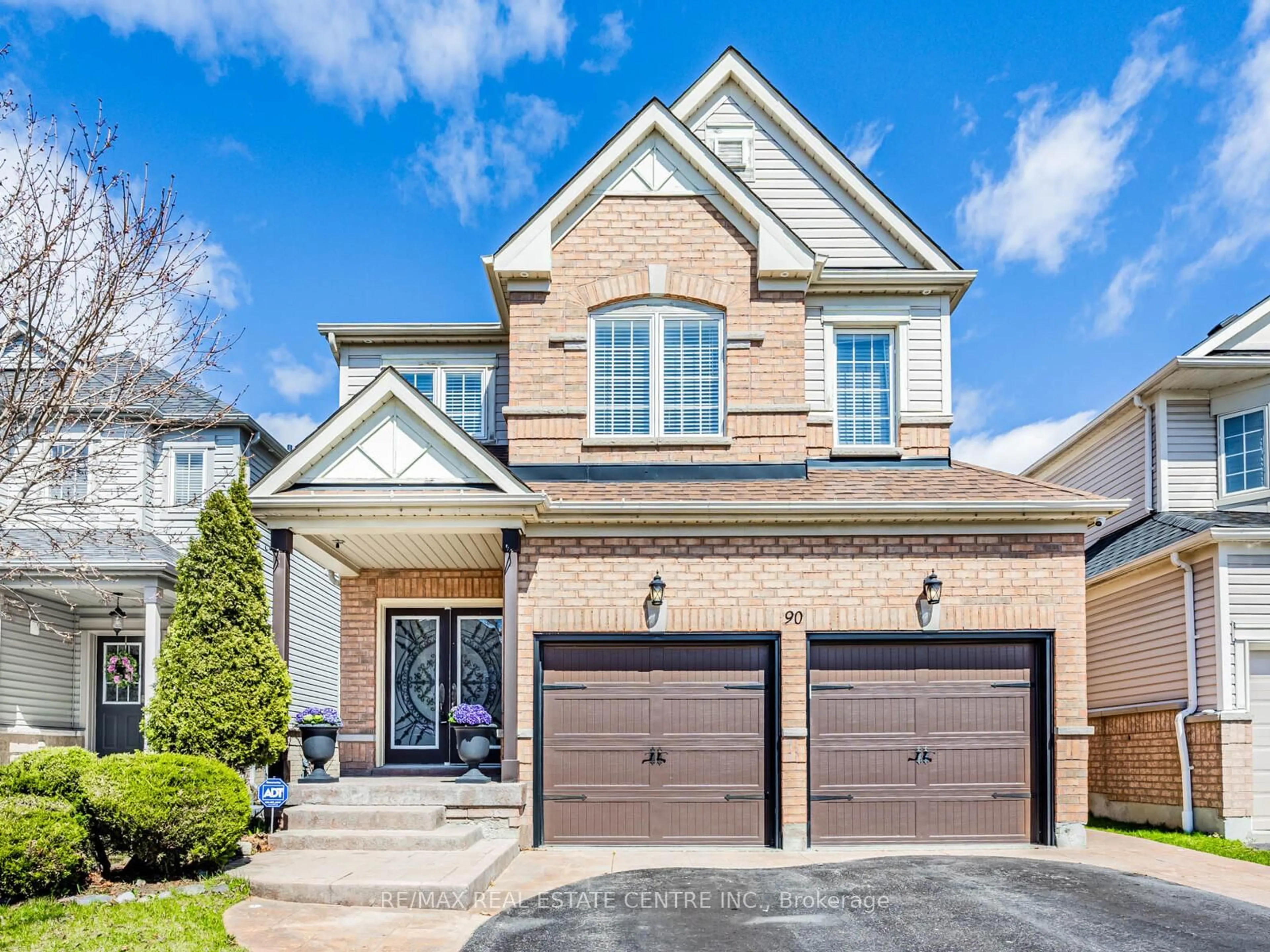 Home with brick exterior material, street for 90 Solmar Ave, Whitby Ontario L1R 3G4