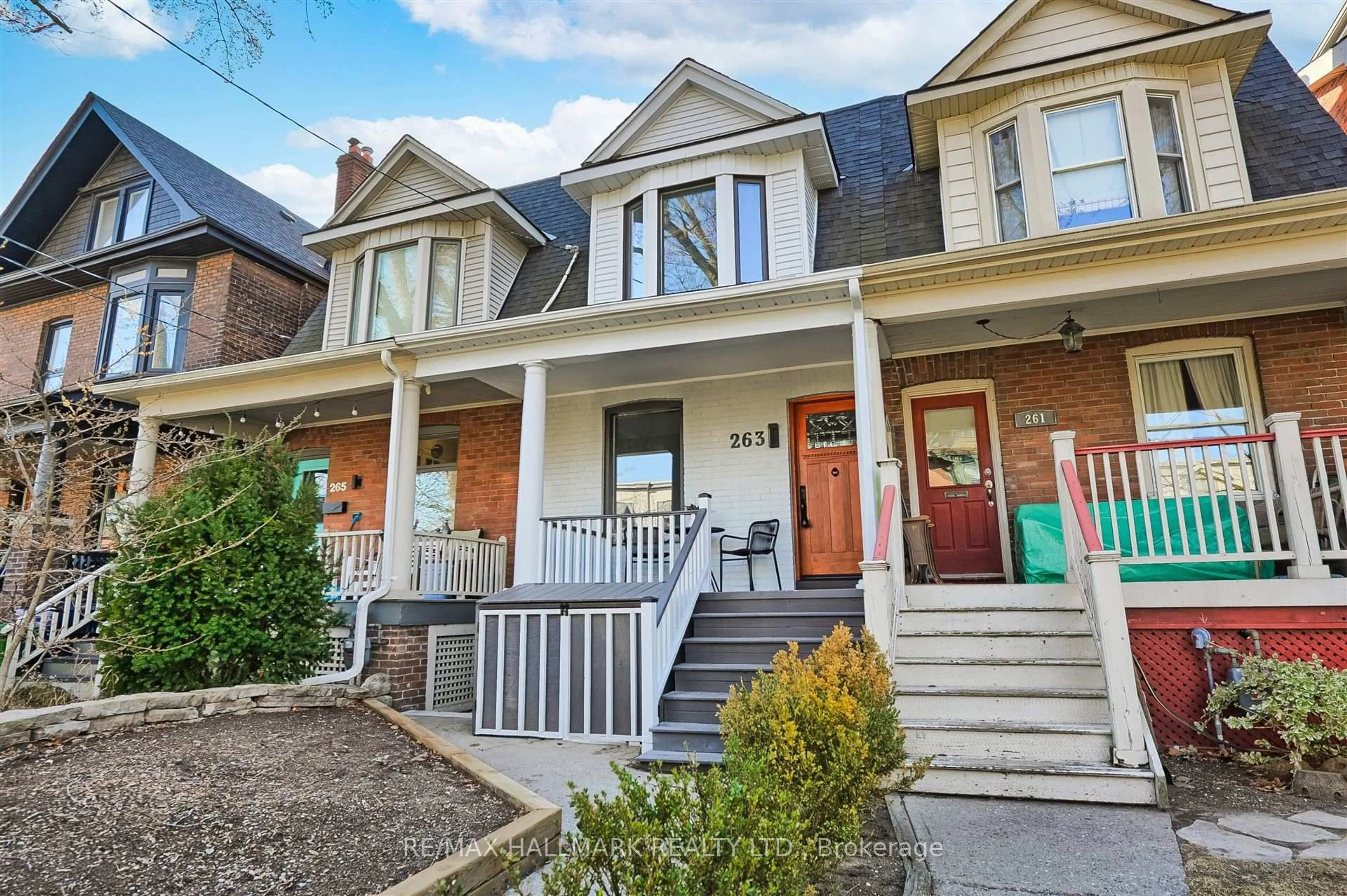 Home with brick exterior material, street for 263 Withrow Ave, Toronto Ontario M4K 1E3