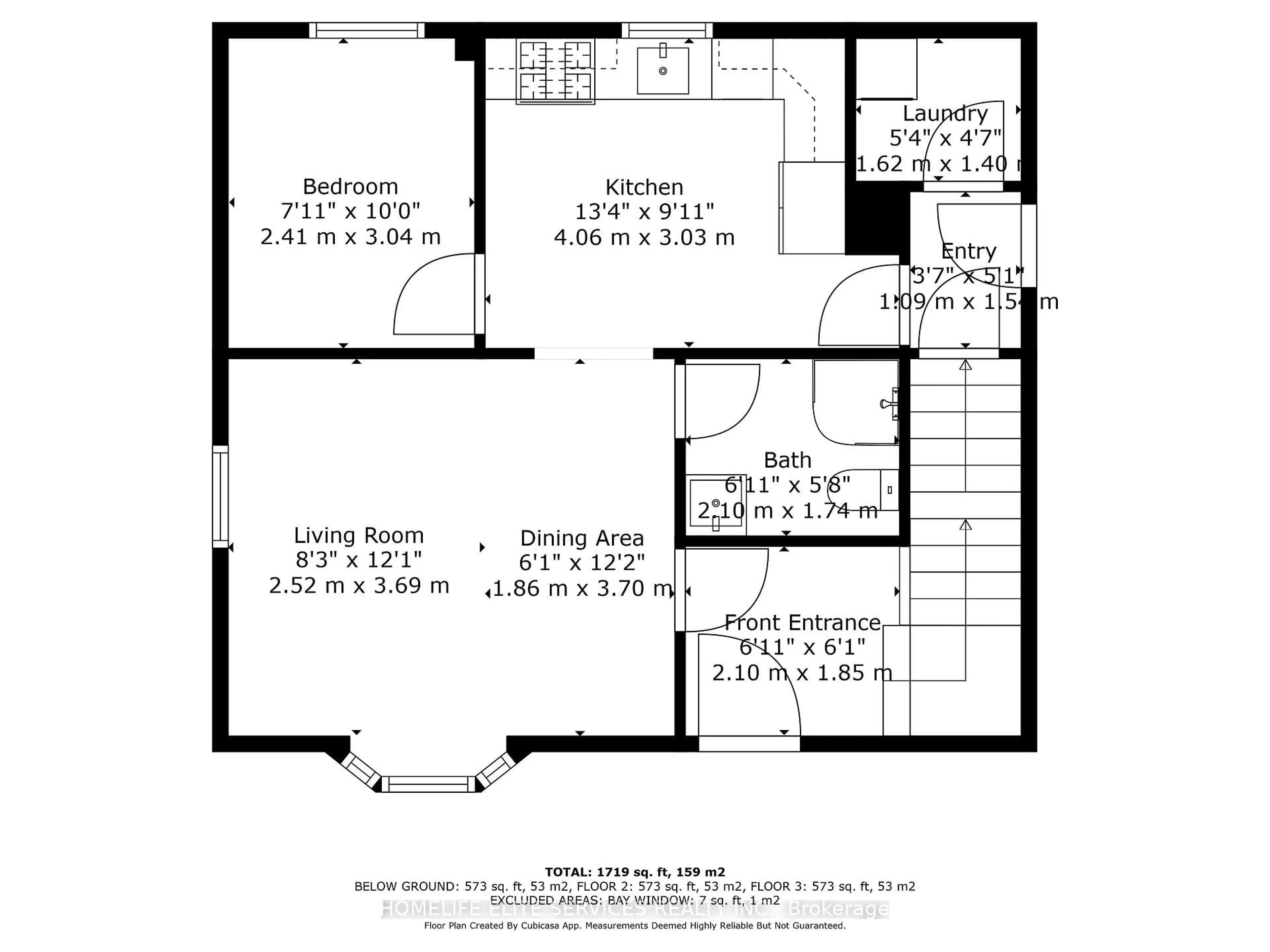 Floor plan for 58 Griffen Dr, Toronto Ontario M1B 1A3