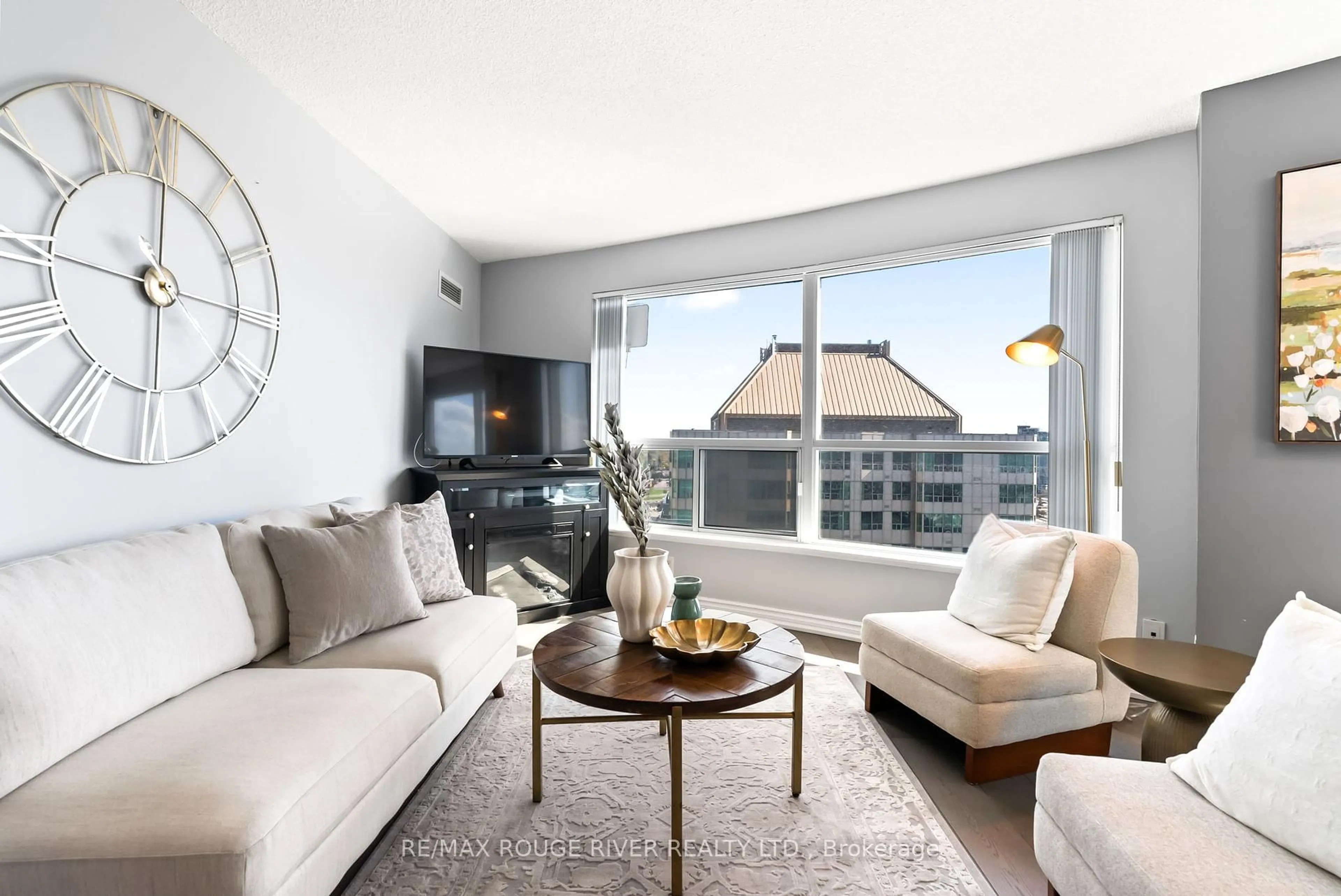 Living room with furniture, unknown for 36 Lee Centre Dr #2610, Toronto Ontario M1H 3K2