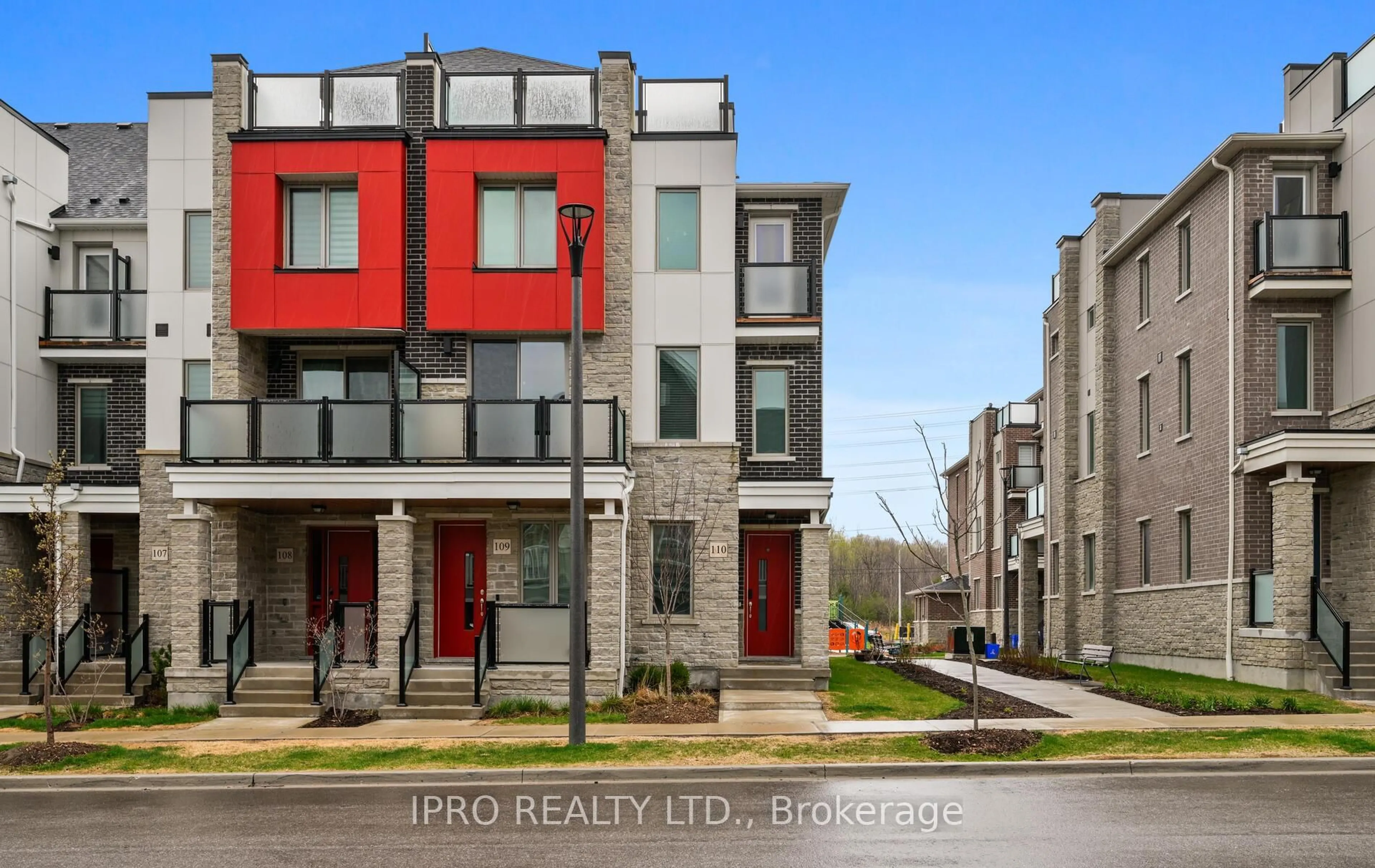 Home with brick exterior material, street for 1034 Reflection Pl #110, Pickering Ontario L1X 0L1