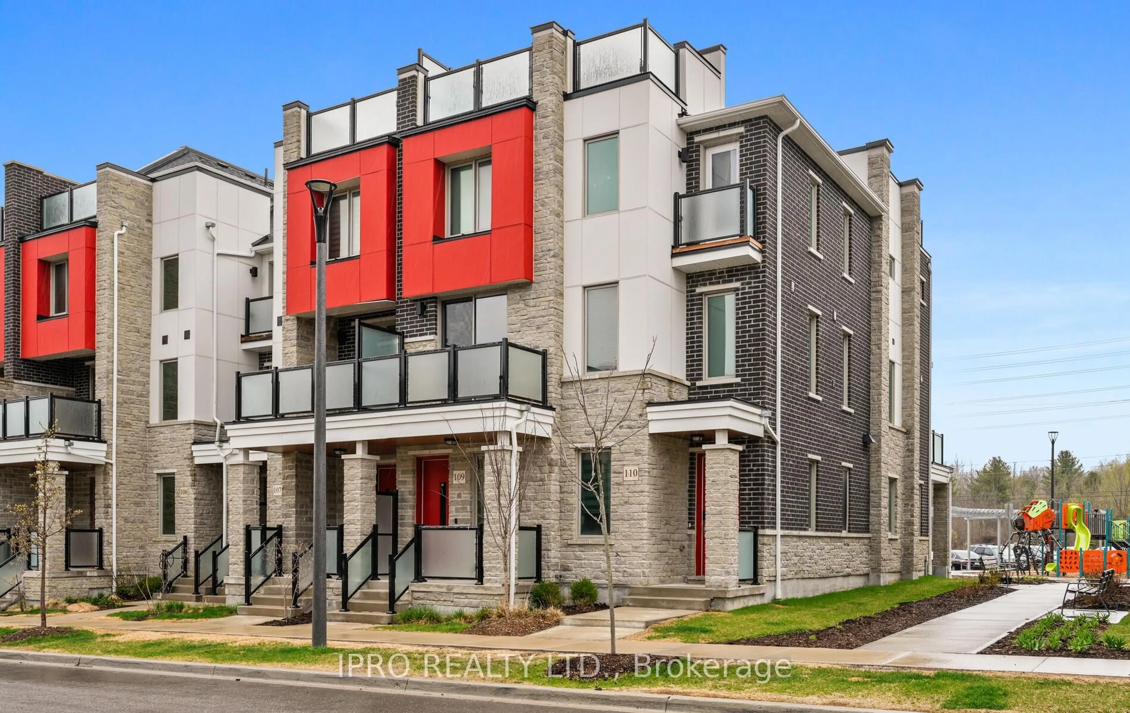 Home with brick exterior material, street for 1034 Reflection Pl #110, Pickering Ontario L1X 0L1