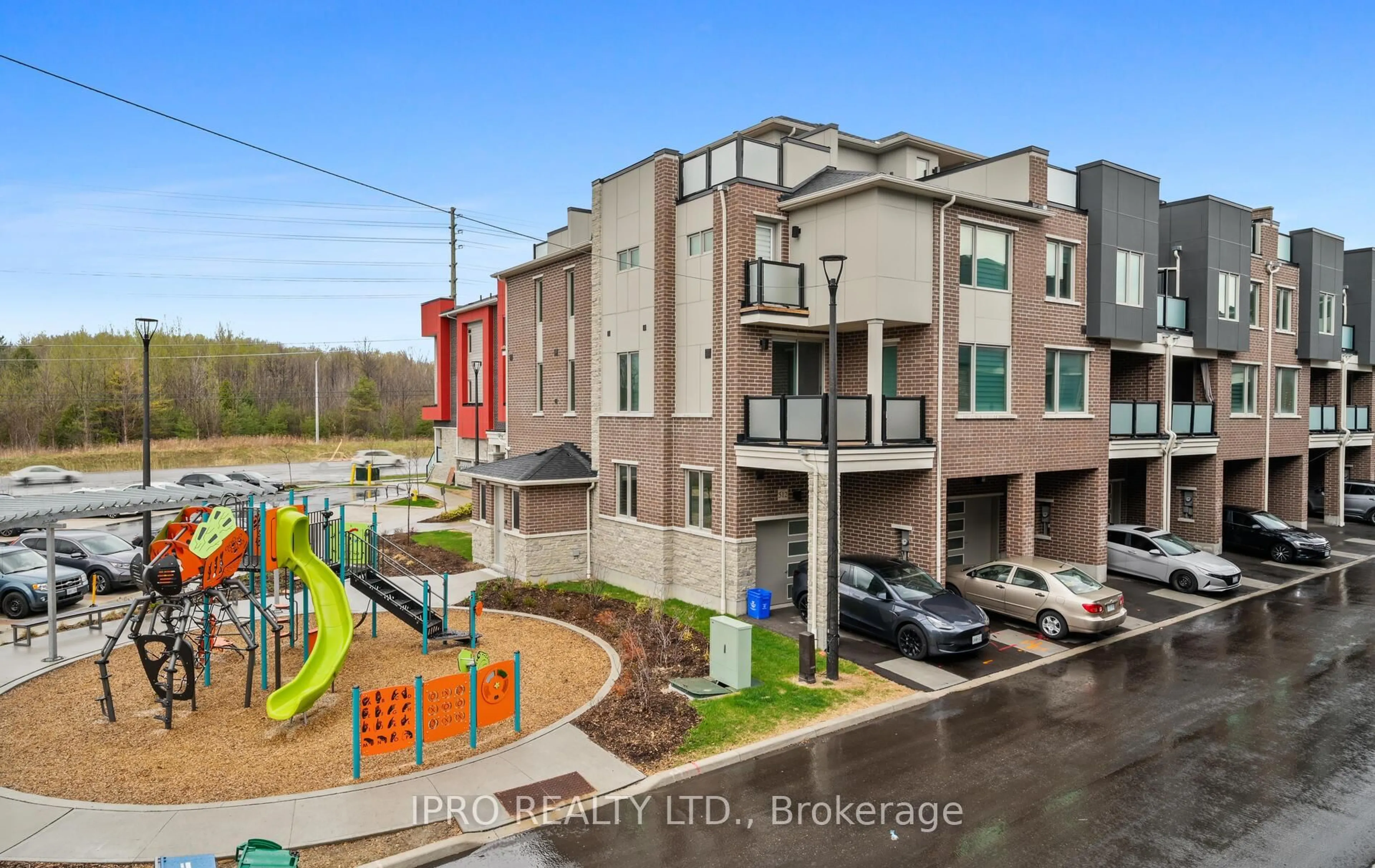A pic from outside/outdoor area/front of a property/back of a property/a pic from drone, unknown for 1034 Reflection Pl #110, Pickering Ontario L1X 0L1