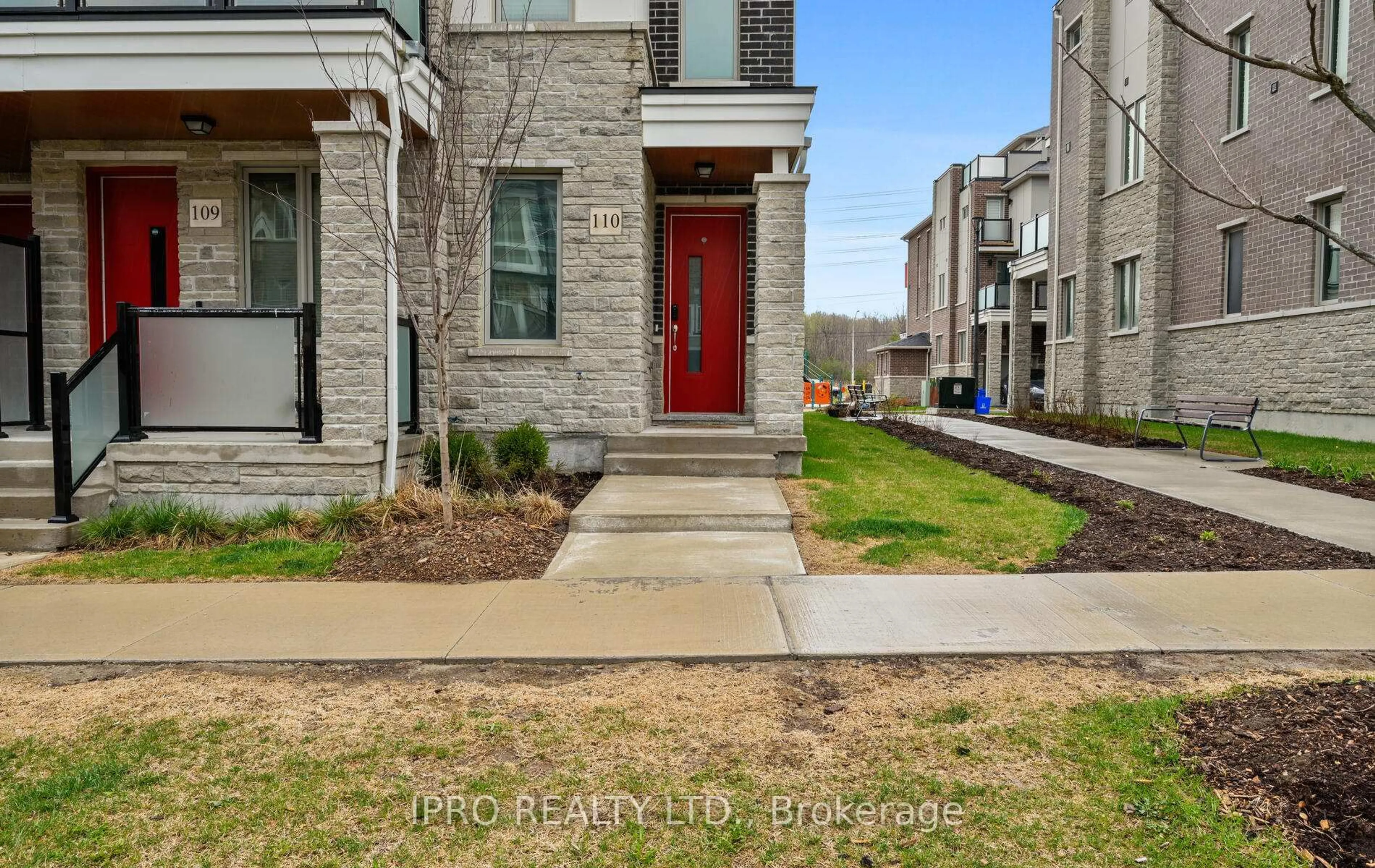 Home with brick exterior material, street for 1034 Reflection Pl #110, Pickering Ontario L1X 0L1
