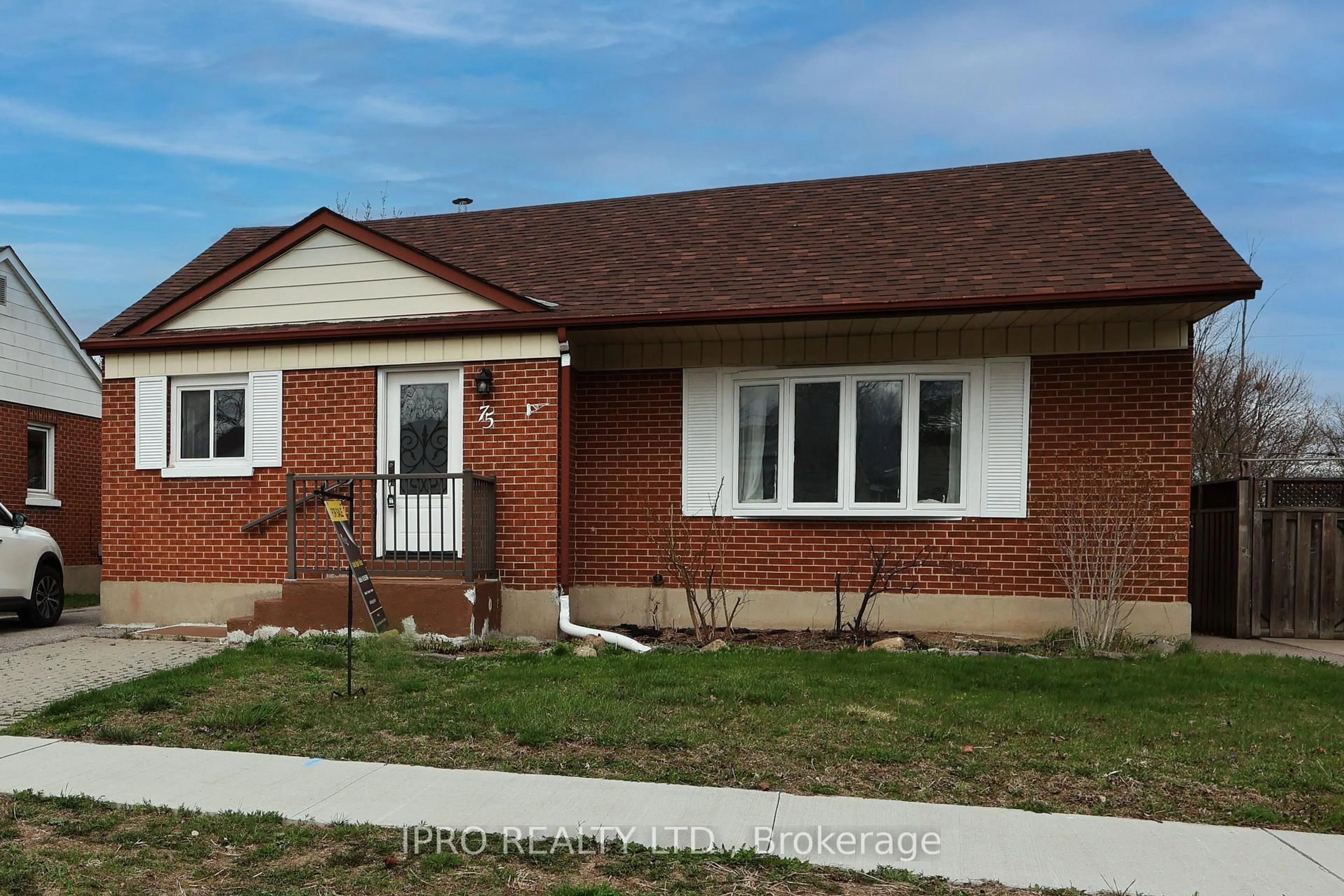 Home with brick exterior material, street for 75 Admiral Rd, Ajax Ontario L1S 2N8