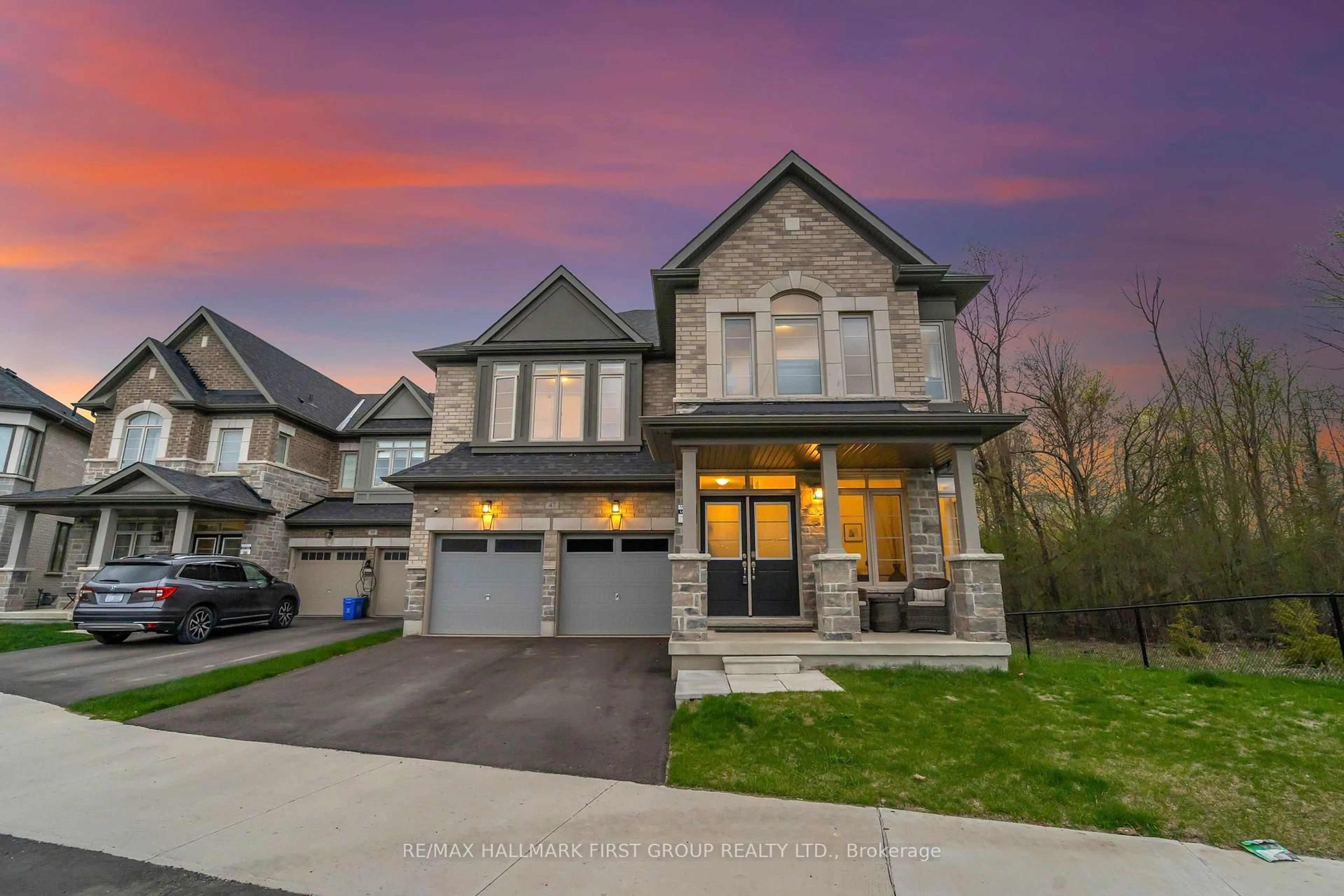 Home with brick exterior material, street for 47 Fruitful Cres, Whitby Ontario L1P 0N3
