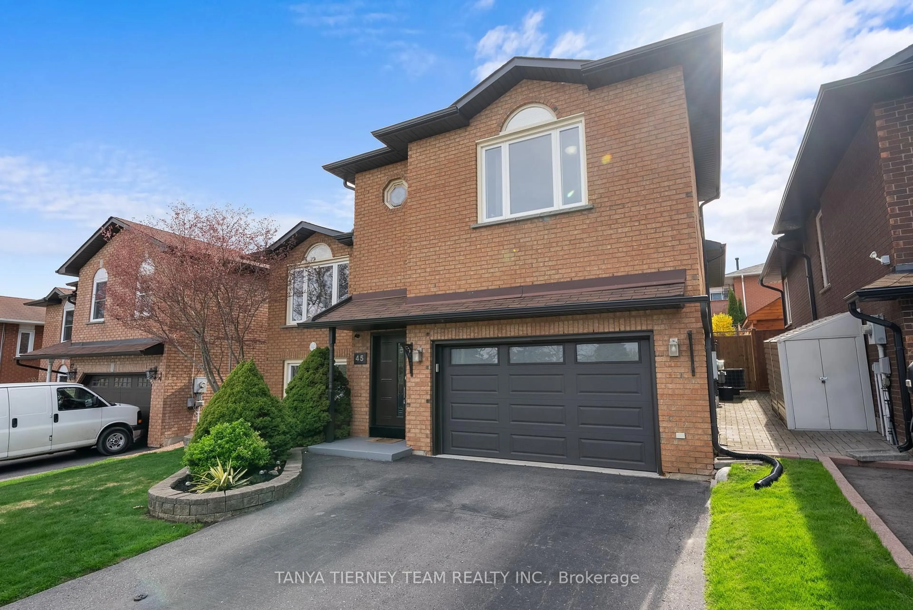Home with brick exterior material, street for 45 Limestone Cres, Whitby Ontario L1N 8P2