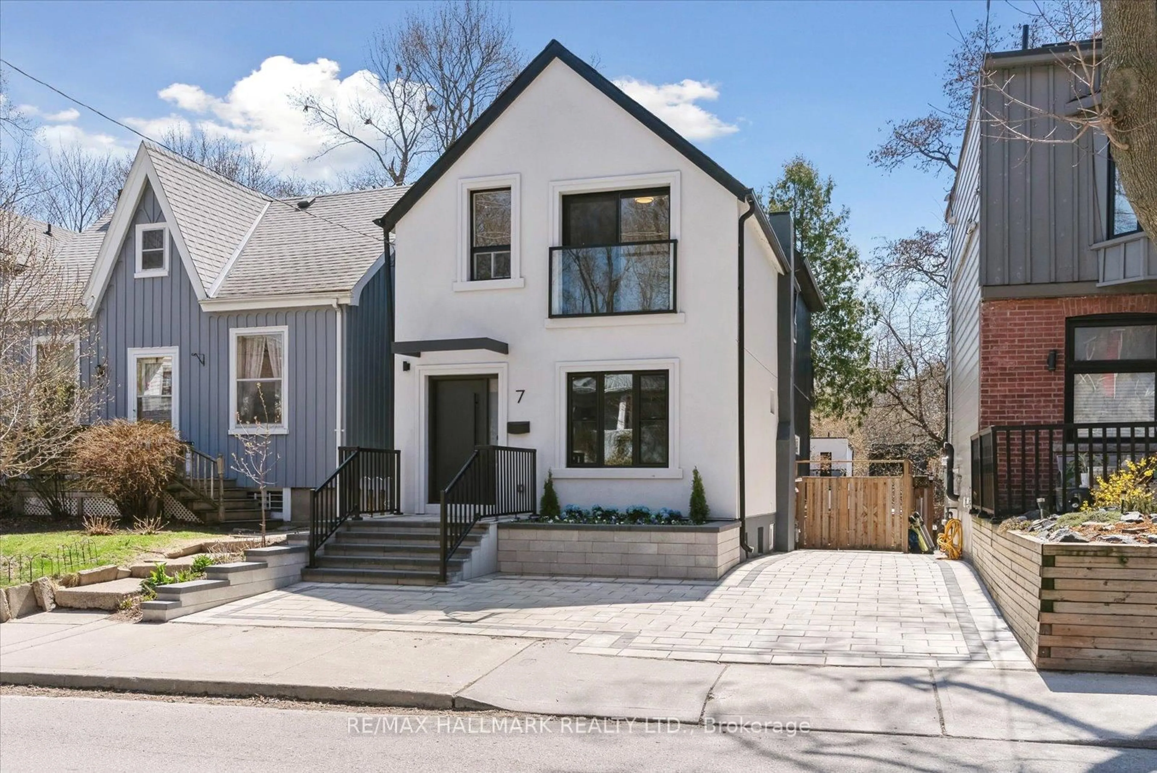 Home with brick exterior material, street for 7 Ivy Ave, Toronto Ontario M4L 2H6