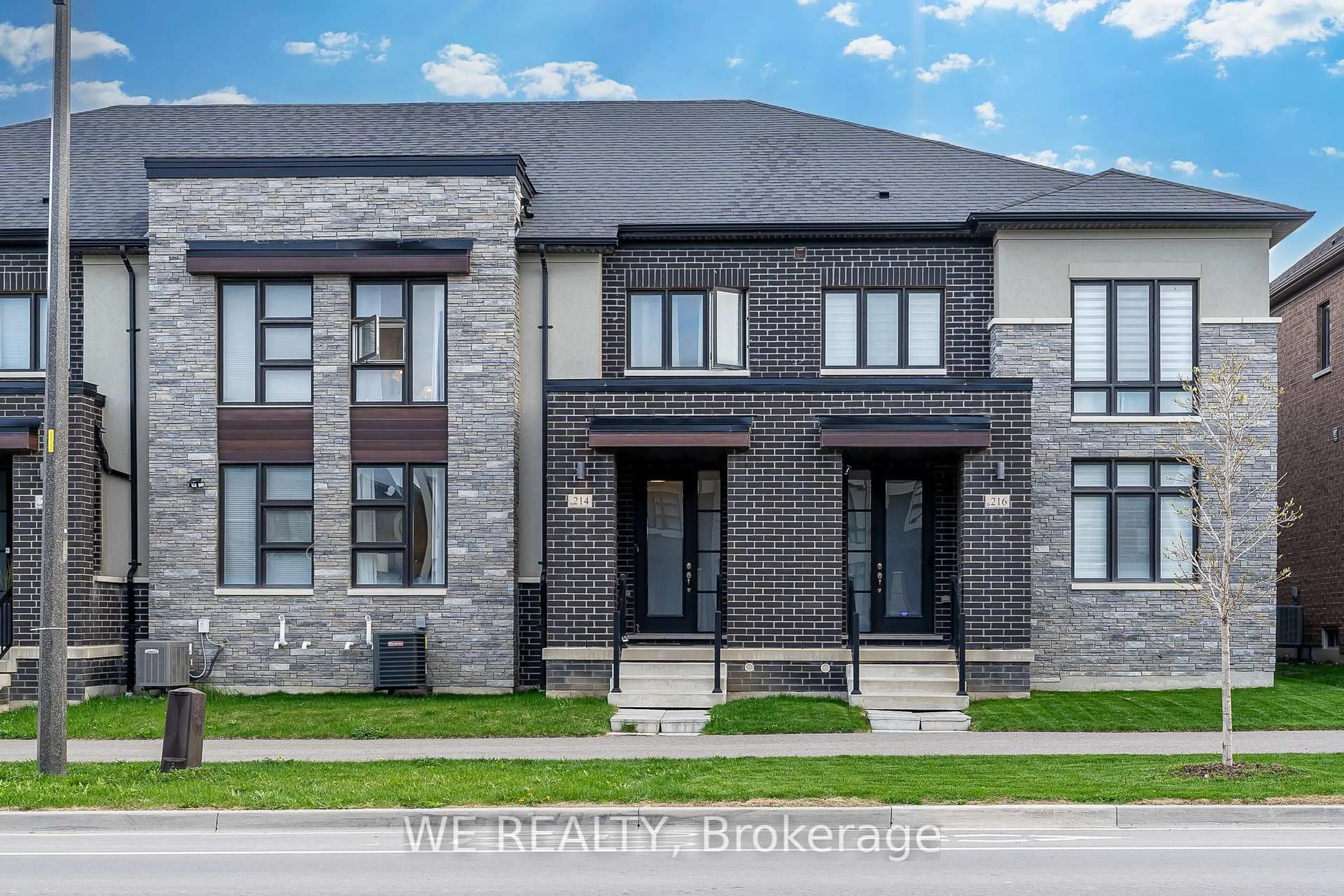 Home with brick exterior material, street for 214 Coronation Rd, Whitby Ontario L1P 0H7