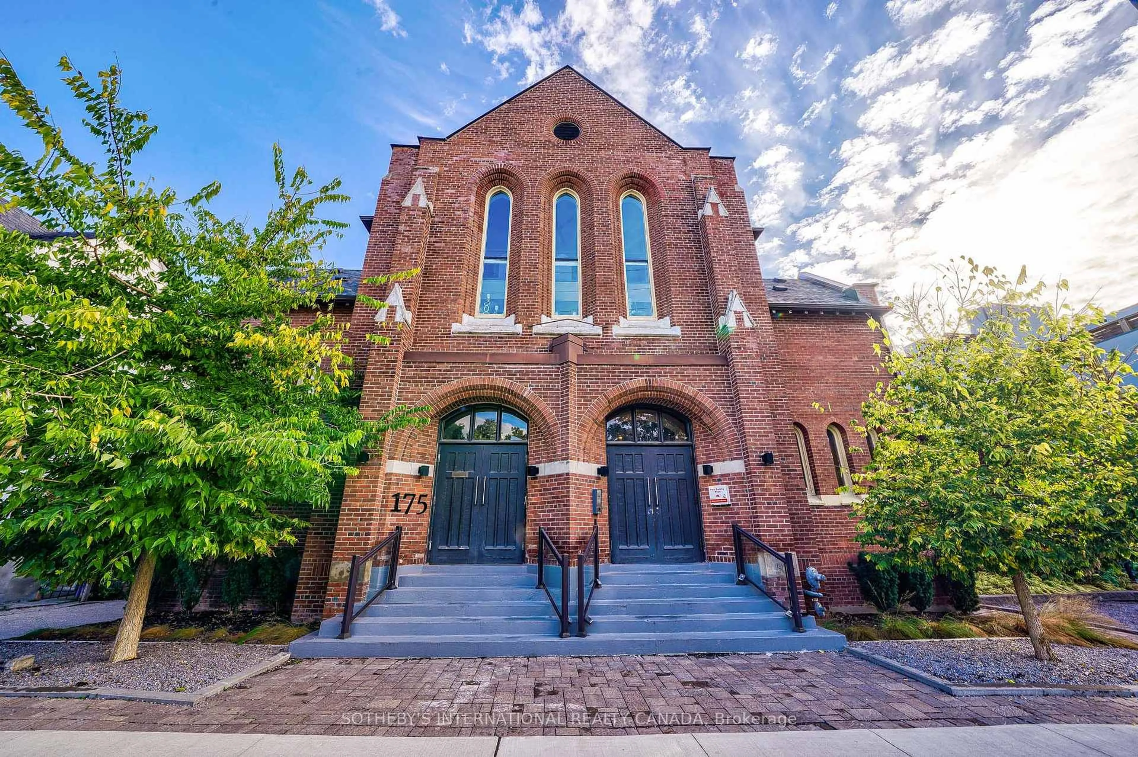 Home with brick exterior material, building for 175 Jones Ave #9, Toronto Ontario M4M 3A2